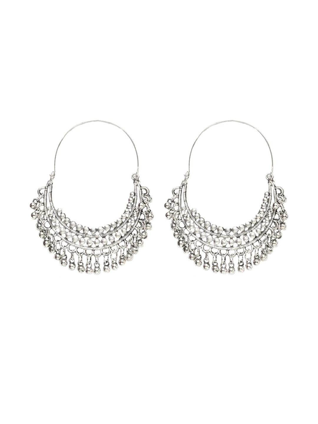 Bevy Pearls Girls Silver Earrings