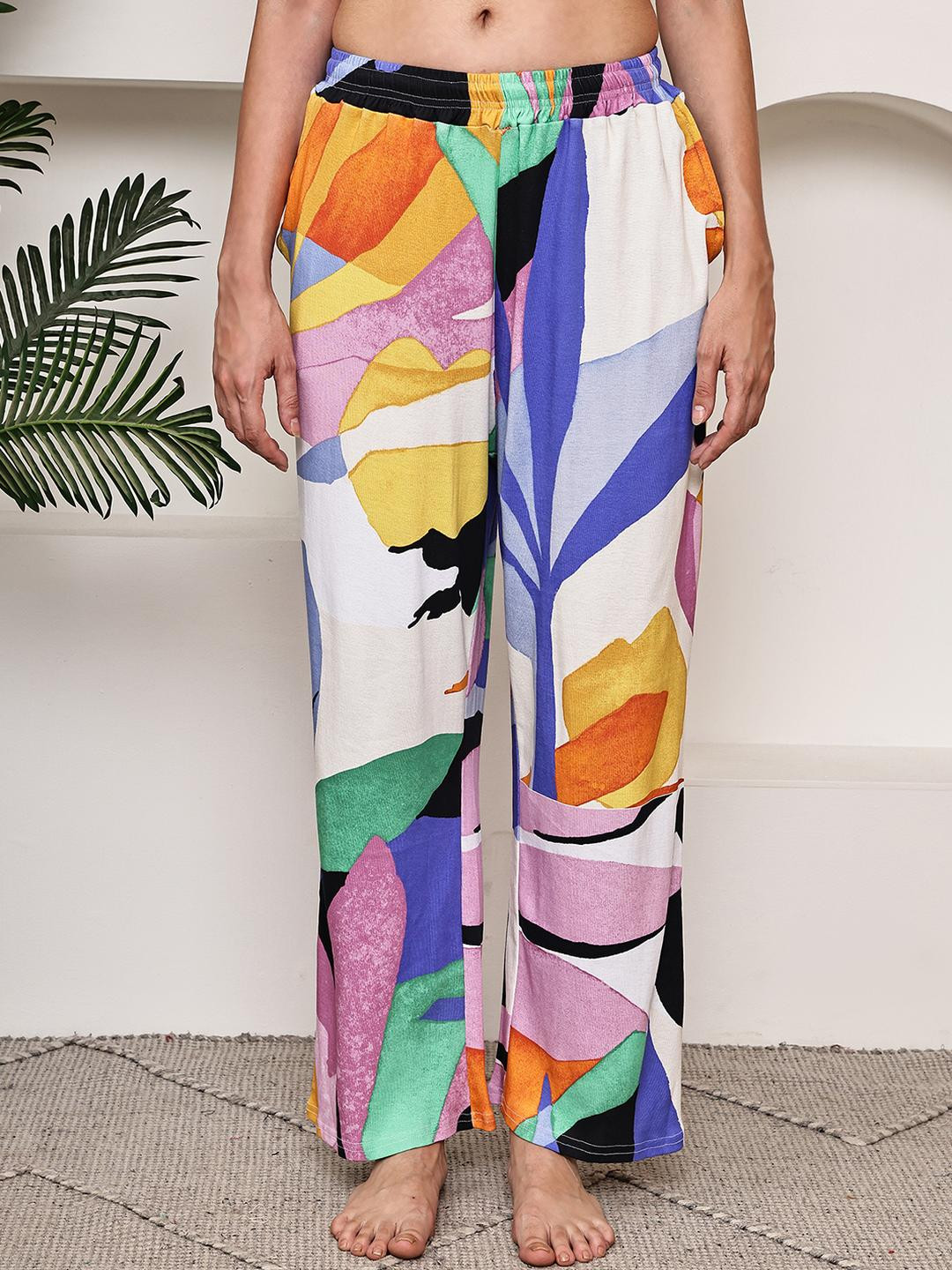 GRAGE MULTI COLOR ABSTRACT LOUNGE PANT