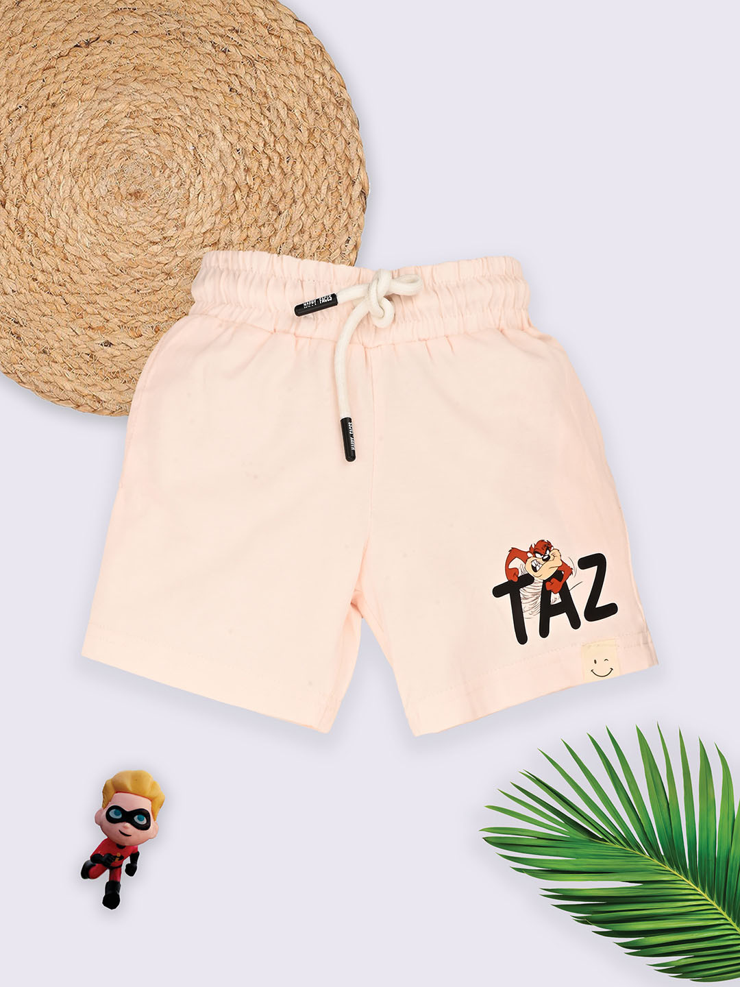 Happy Faces Boys Looney Tunes Printed Cotton Shorts