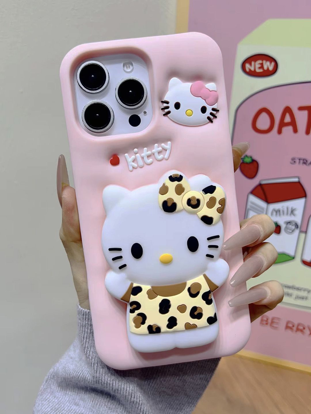 TREEMODA Silicone Pop-Up Cartoon Characters iPhone 14 Pro Back Case Mobile Accessories