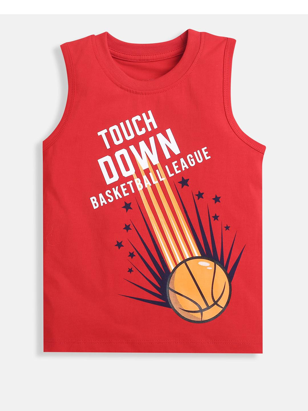 Adorn In Style Boys Red Tshirts