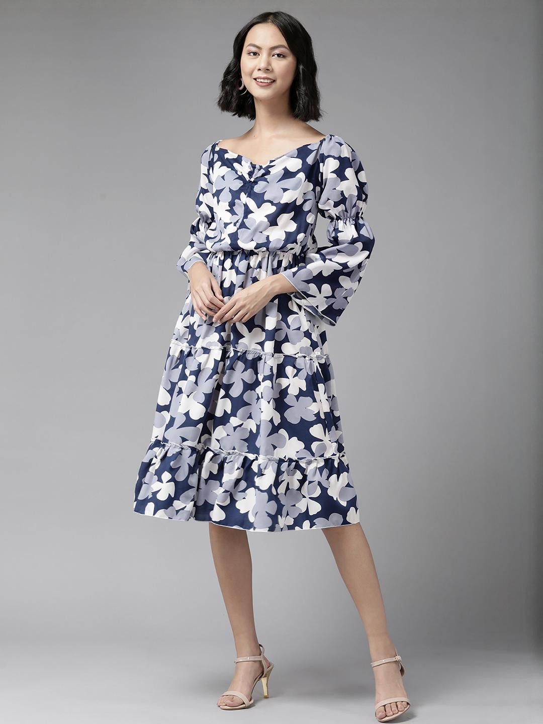 Blue Georgette Dresses