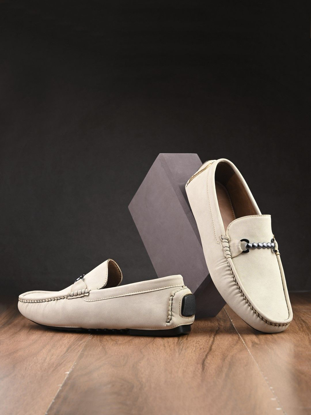 BIZZARO Men Horsebit Loafers Driving Shoes