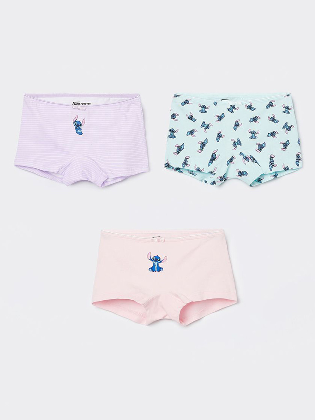 Fame Forever by Lifestyle  Girls Pack Of 3 Mid Rise Briefs 1000015212085-MIX