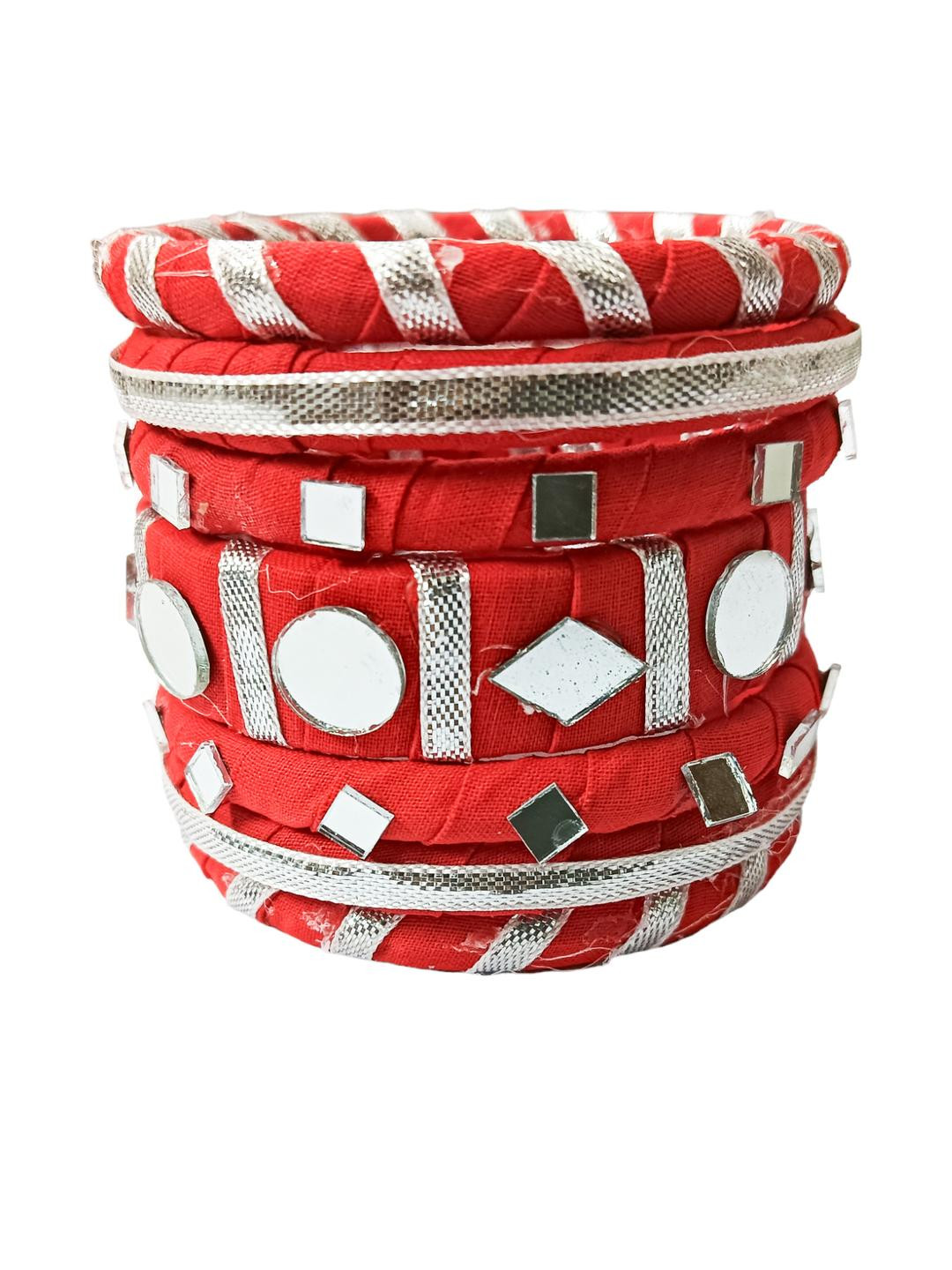 SOUNDARYA BOUTIQUE Set Of 7 Alloy Bangles