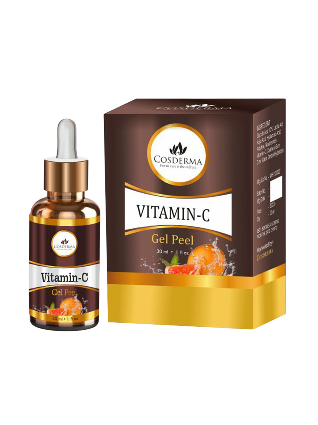 COSDERMA Vitamin C Gel Peel With Niacinamide 2% - 30 ml