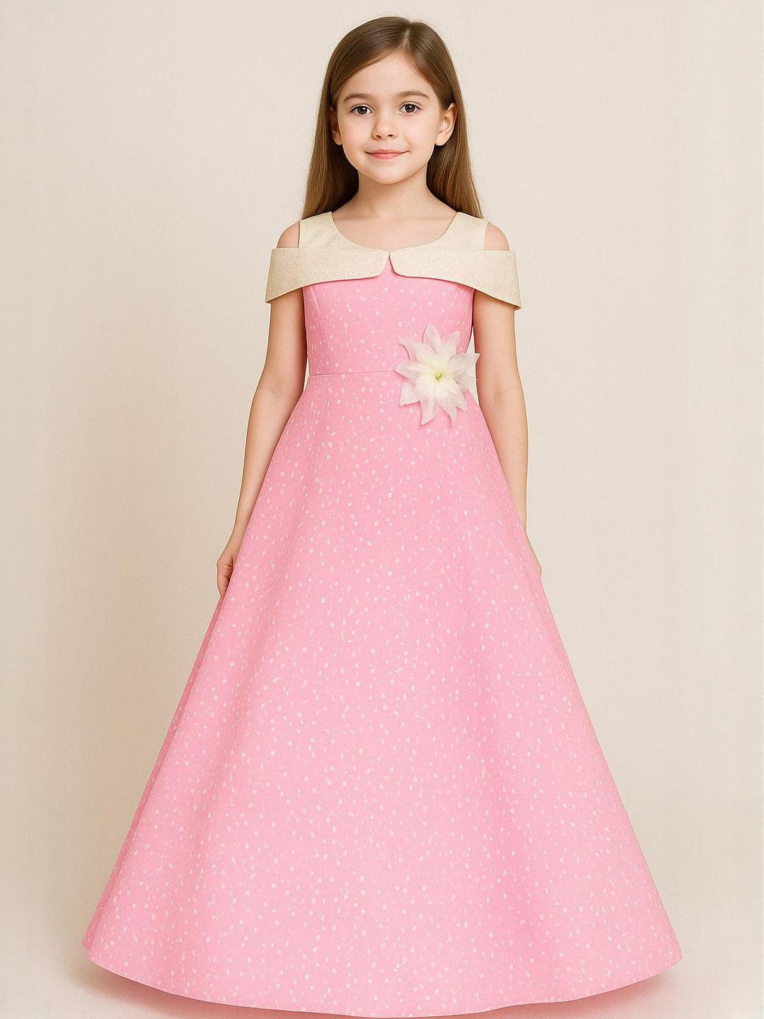 My Lil Princess Pink A-Line Maxi Dress