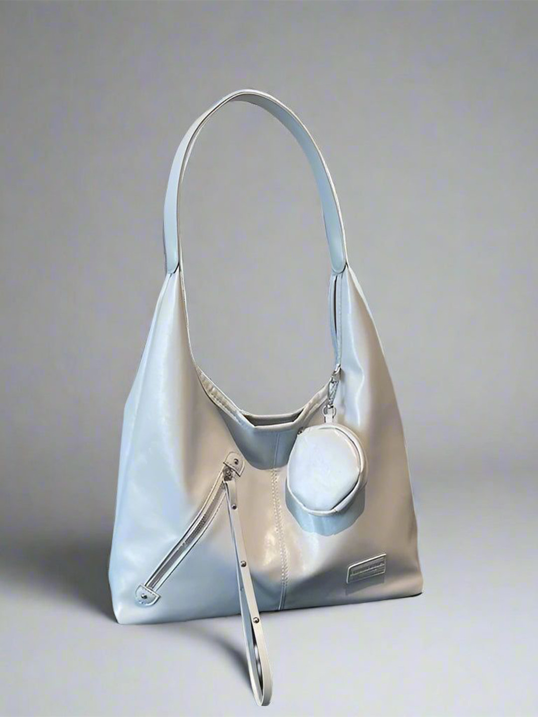 Outzidr Women Solid Bucket with Pouch