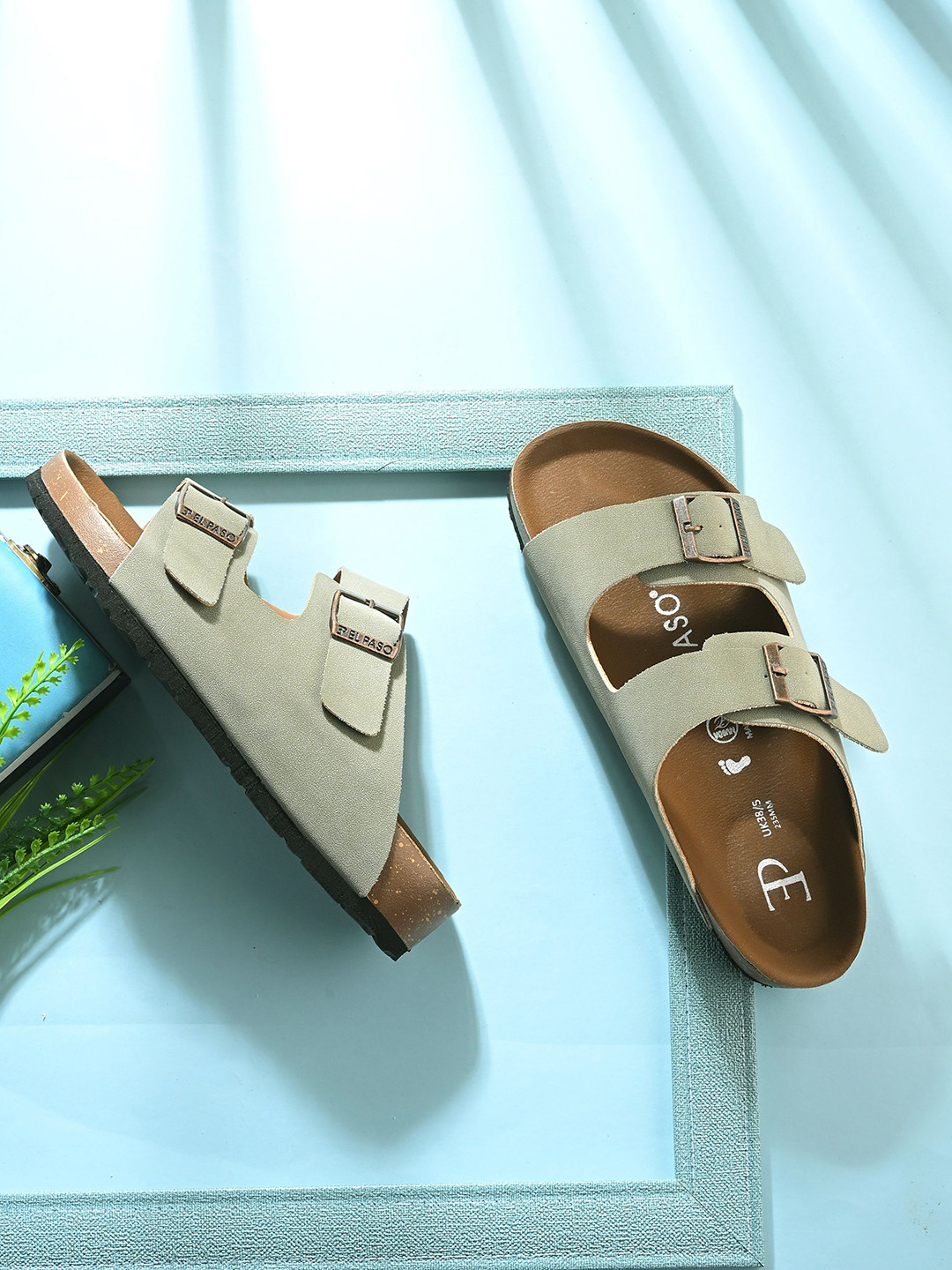 El Paso Women Buckled Comfort Sandals