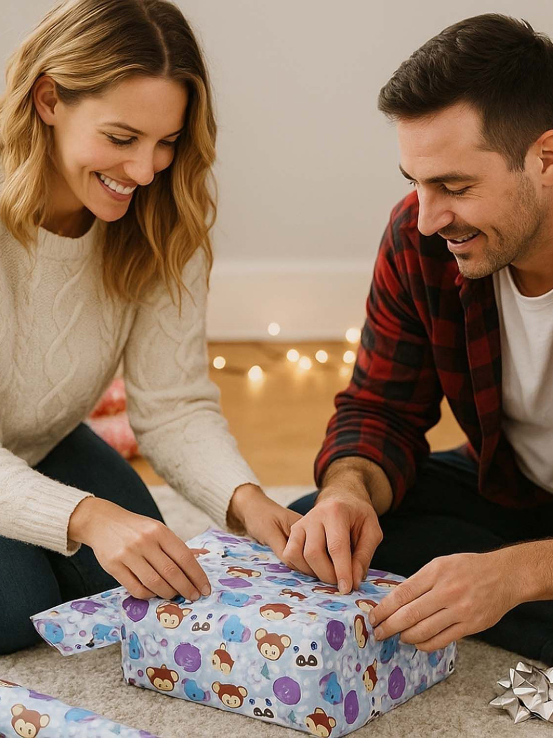 La Trove Kids Birthday Animals Jungle Theme Packing Paper Gift Wrapping Sheet