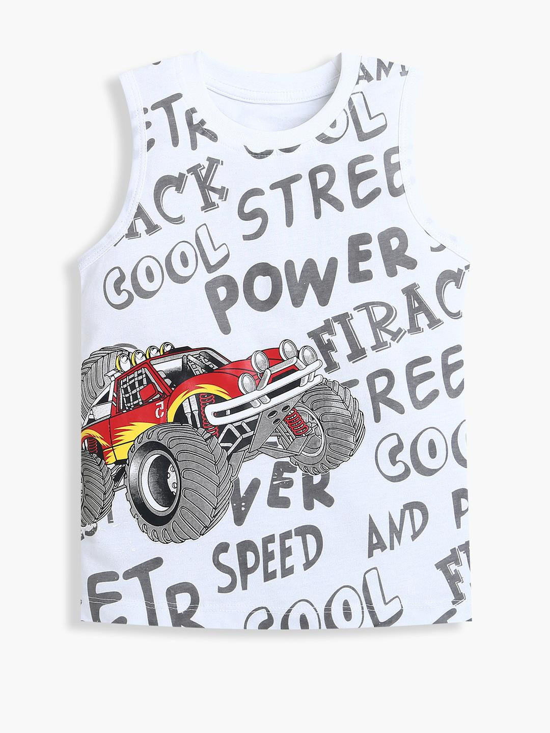 Adorn In Style Boys White Tshirts