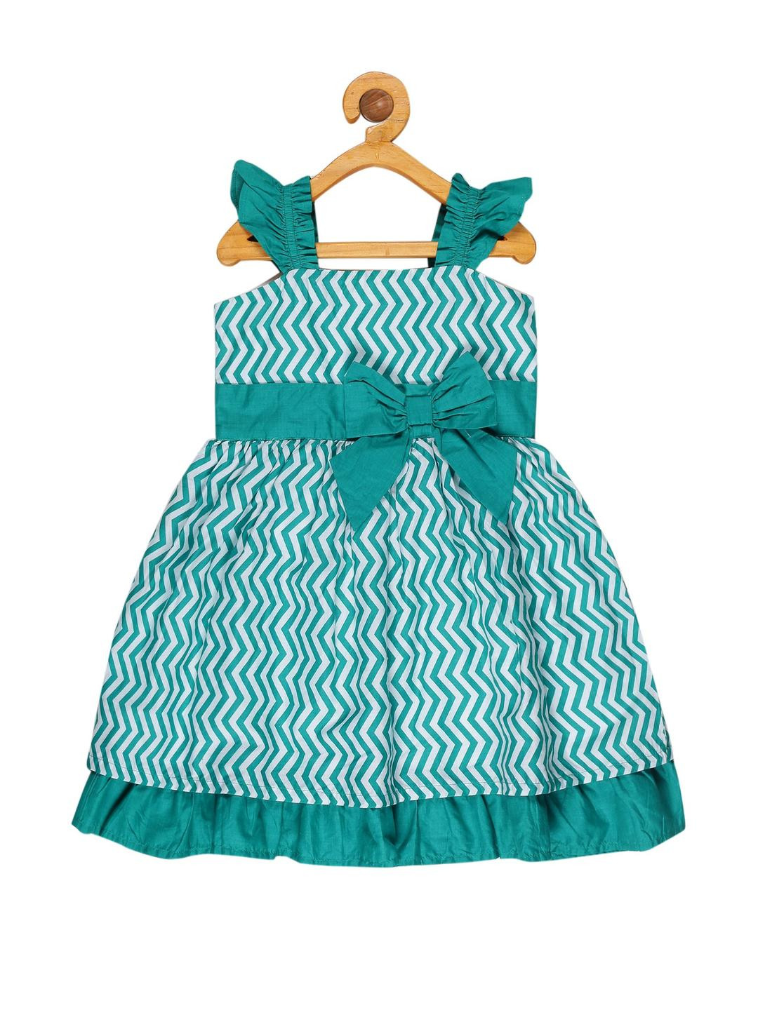 YOUNG BIRDS Girls Printed it & Flare Dress