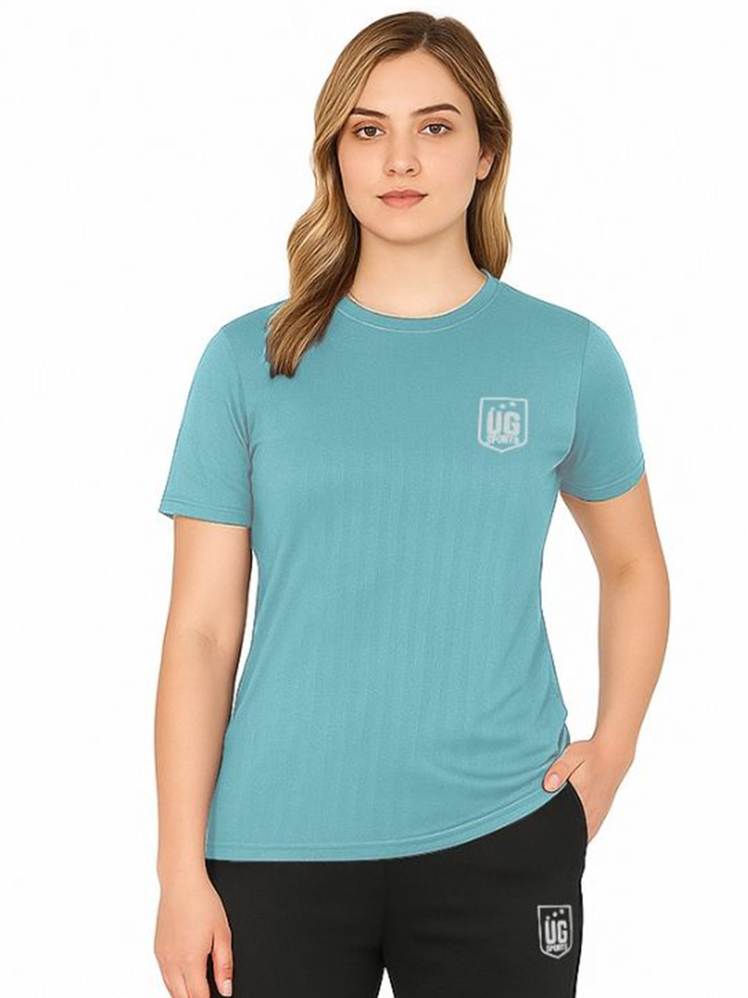UG SPORTS Dri- Fit Round Neck Sports T- Shirt