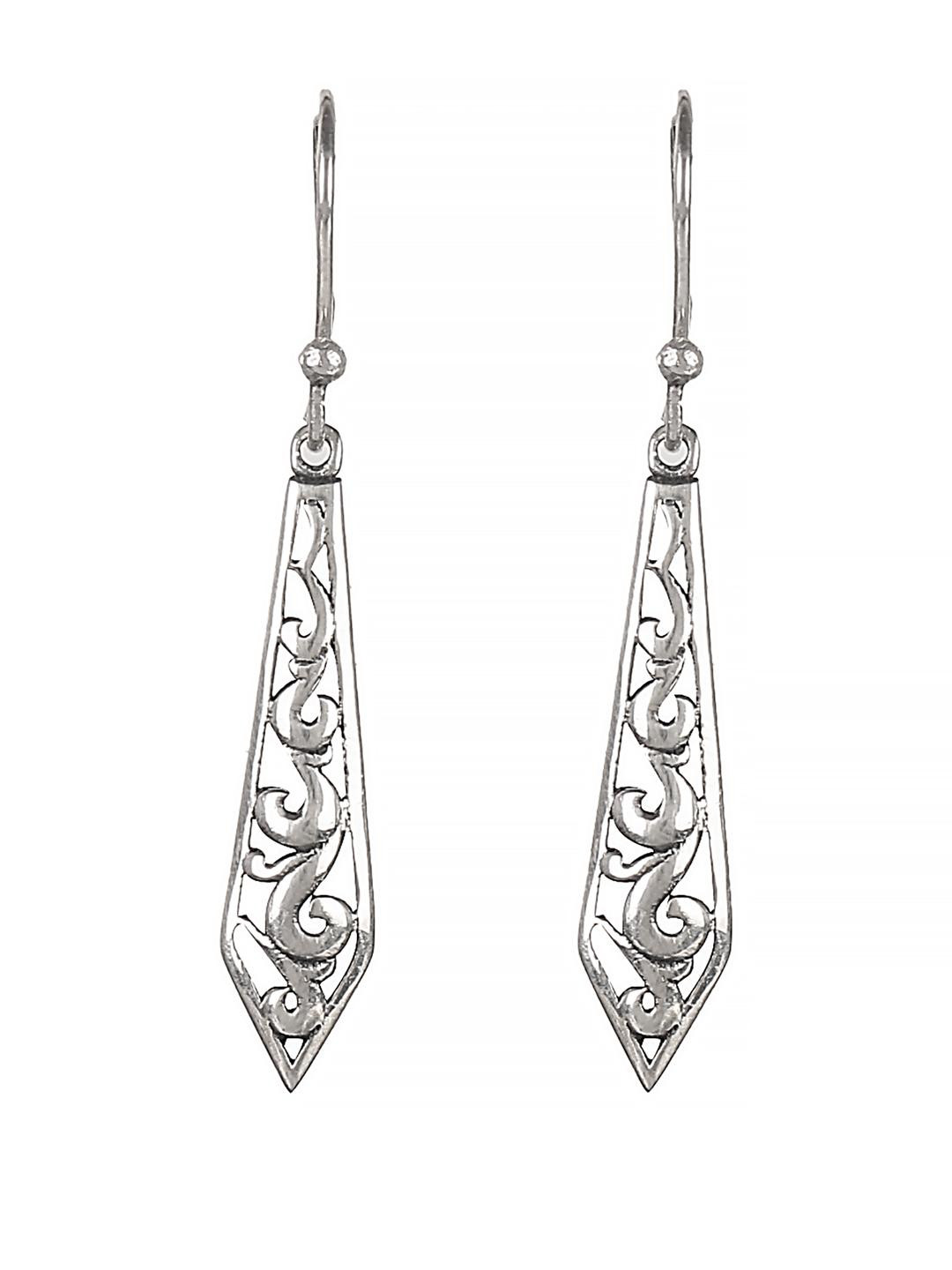 FUSIONARI Women 925 Sterling Silver Turquoise Drop Earrings
