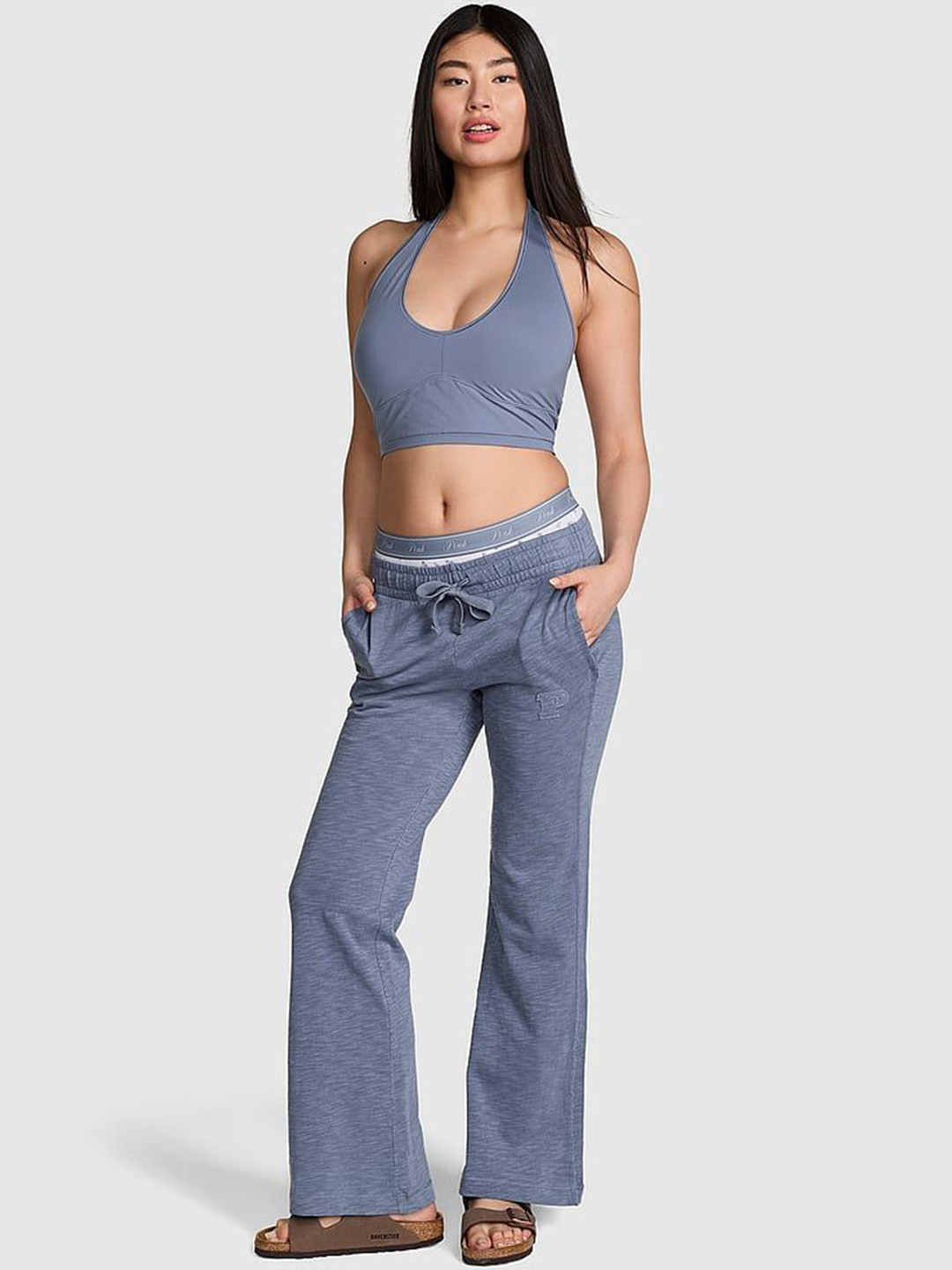 Victoria's Secret PINK Pure Cotton Lightweight Straight-Leg Lounge Flare Pant