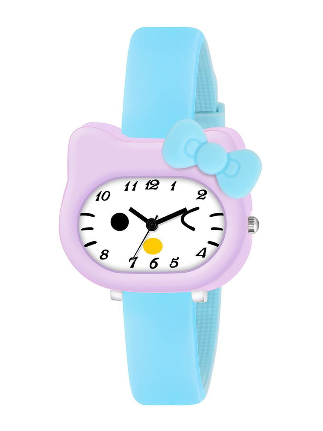 ON TIME OCTUS Girls Printed Dial & Straps Analogue Watch KD-016 SKY BLUE