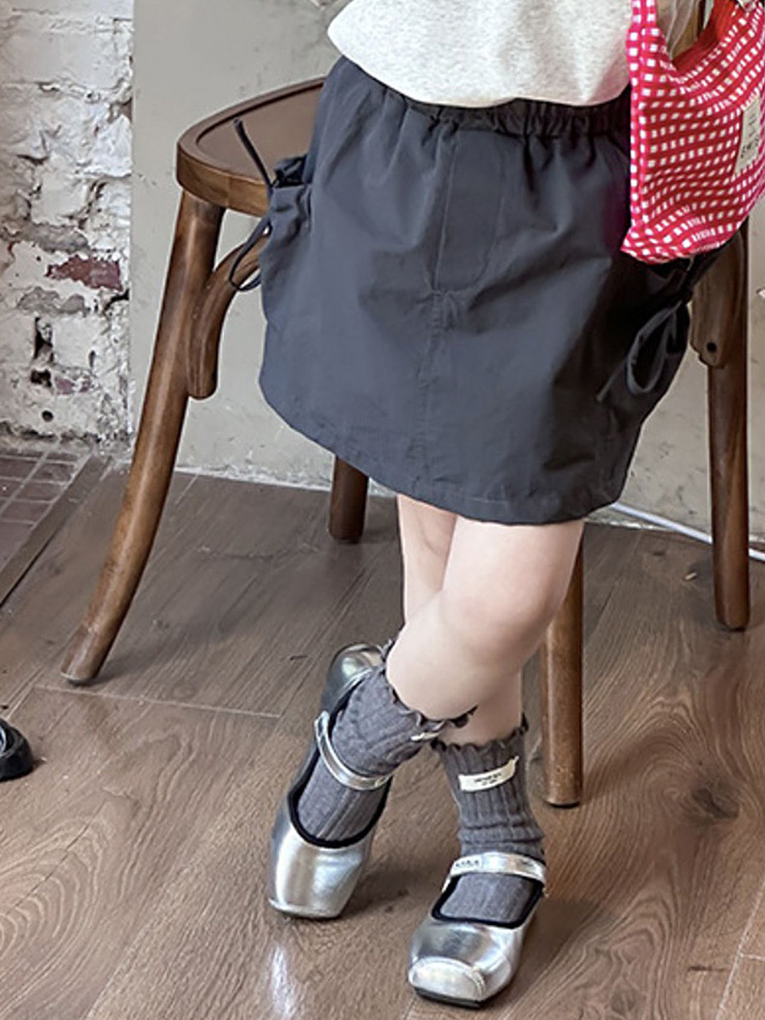 LULU & SKY Curved A-Line Mini Skirt