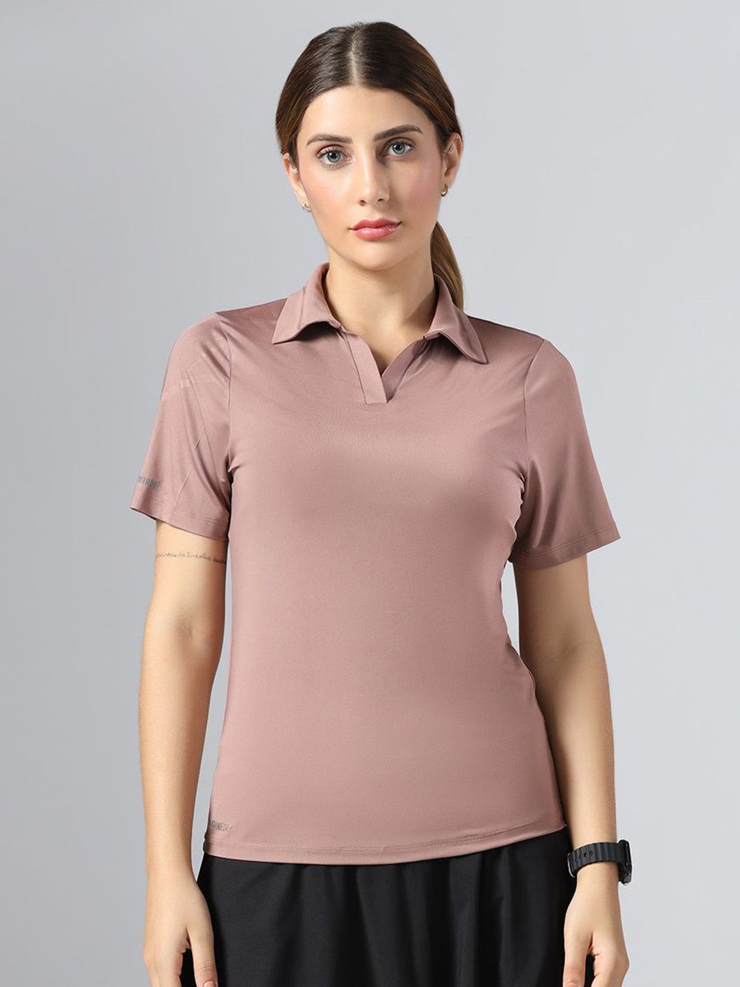MUSCLE TORQUE Polo Collar Dri-FIT Sports T-shirt