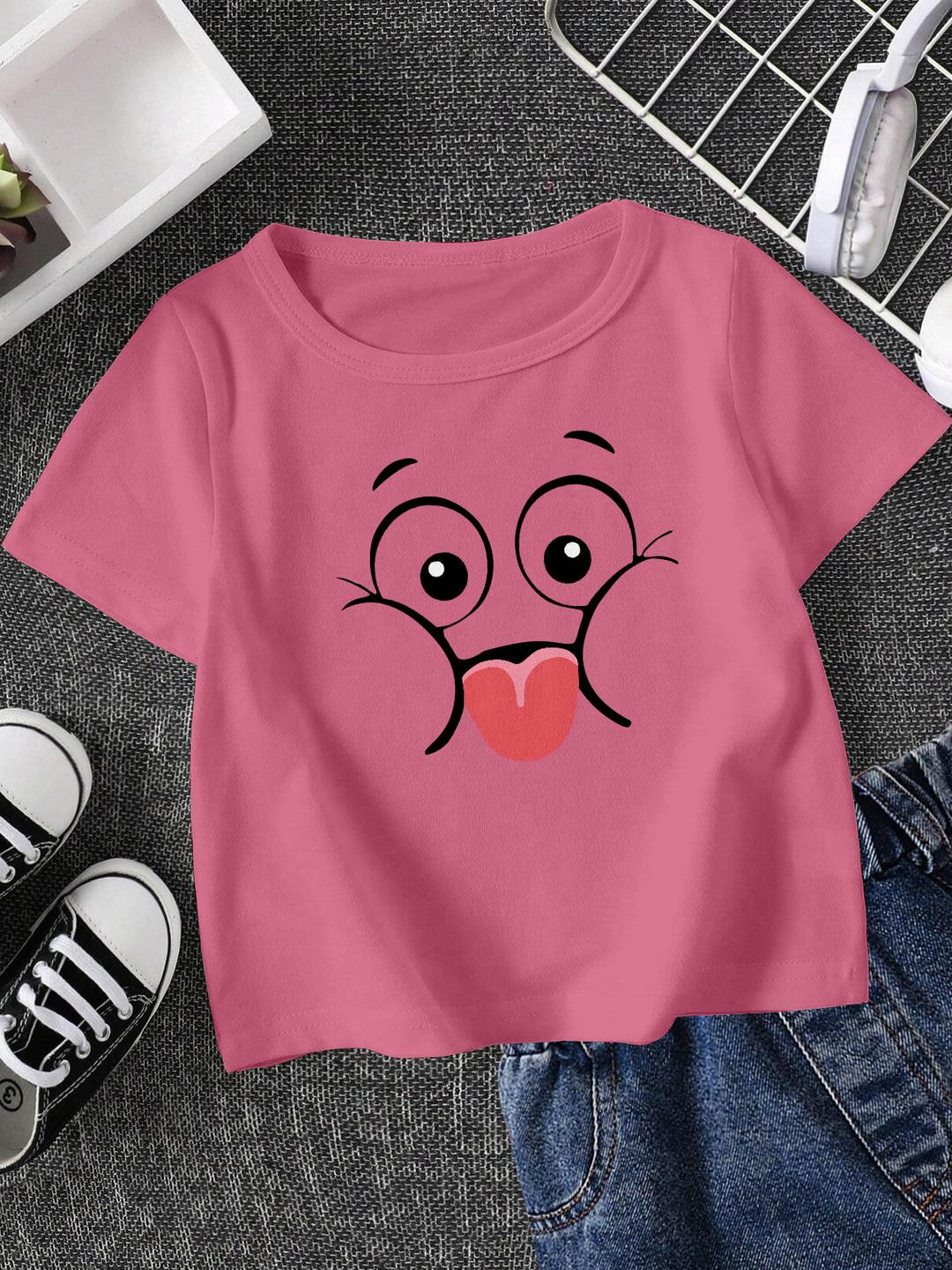 FIONAA TRENDZ Kids Pink Tshirts