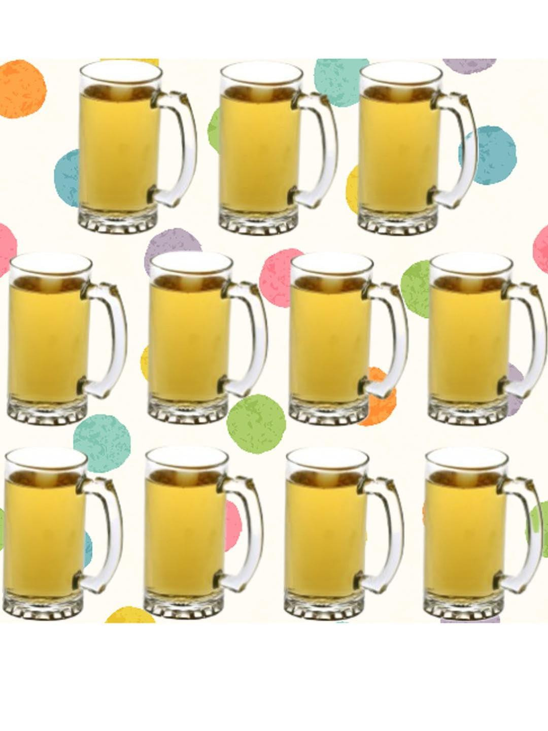 SOMIL Set of 11 Transparent Glass Mugs