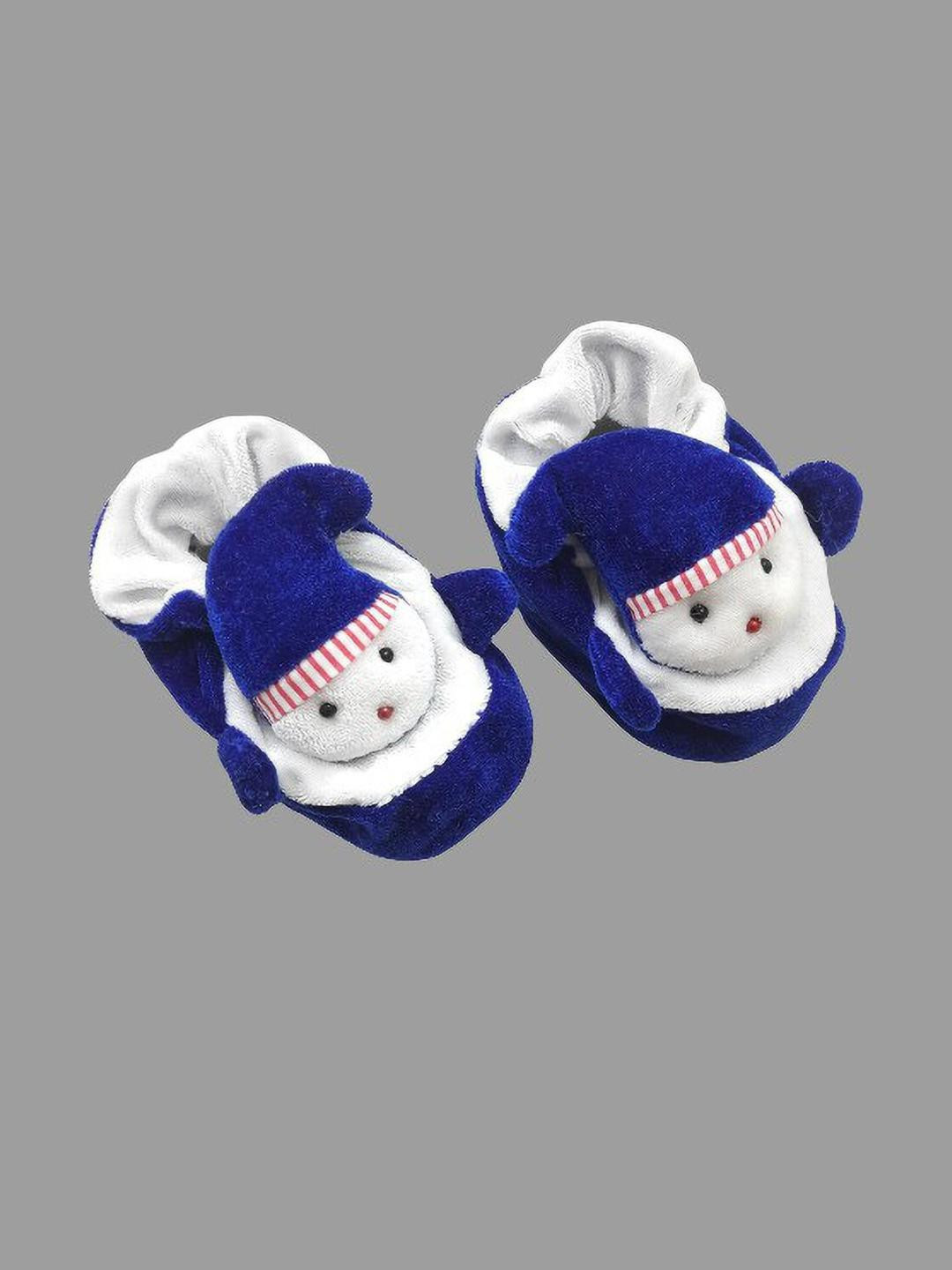 LMN CHILD CARE Kids Blue Cotton Booties