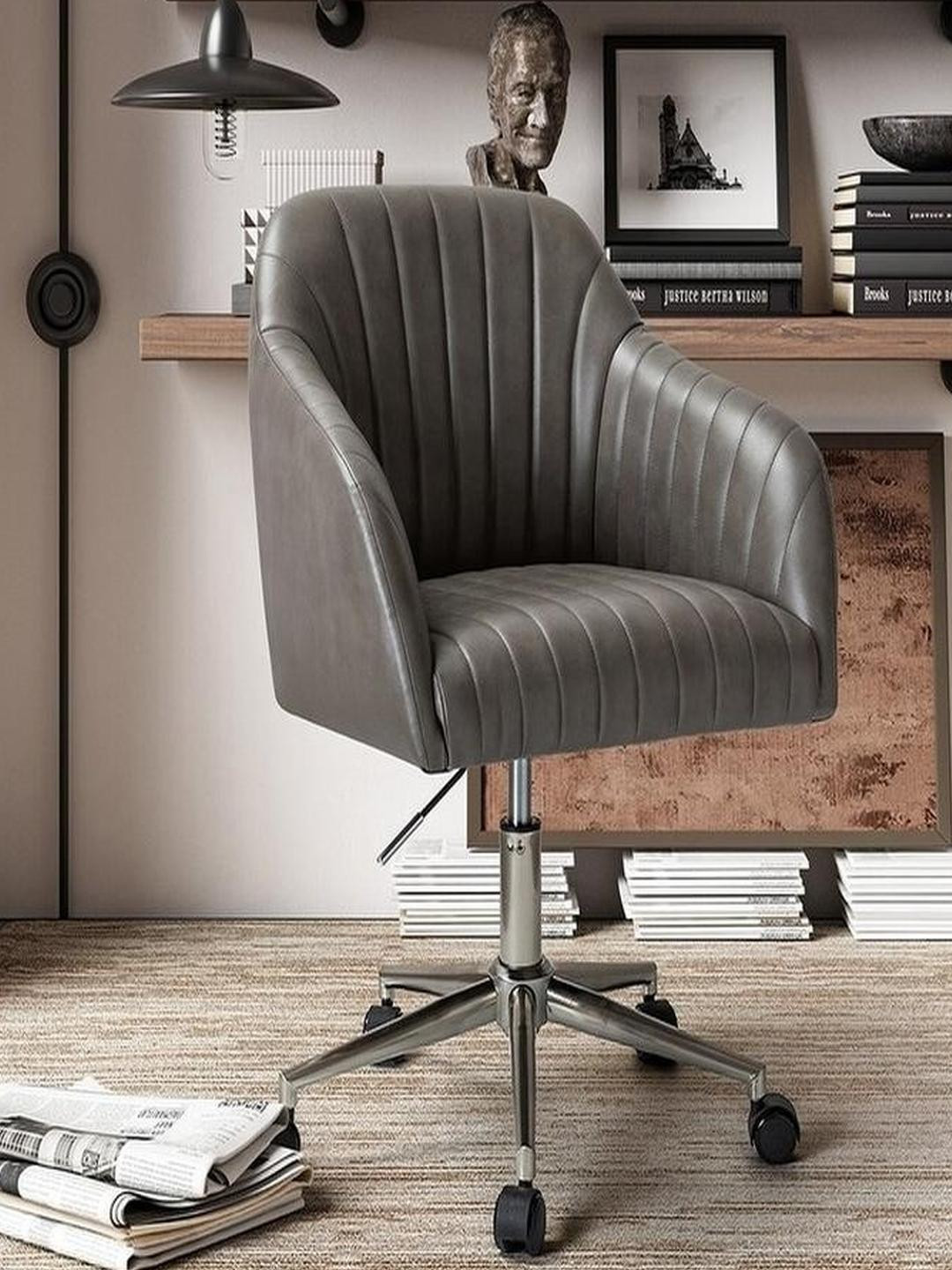 Doe Buck Leatherette Colm Study Chair