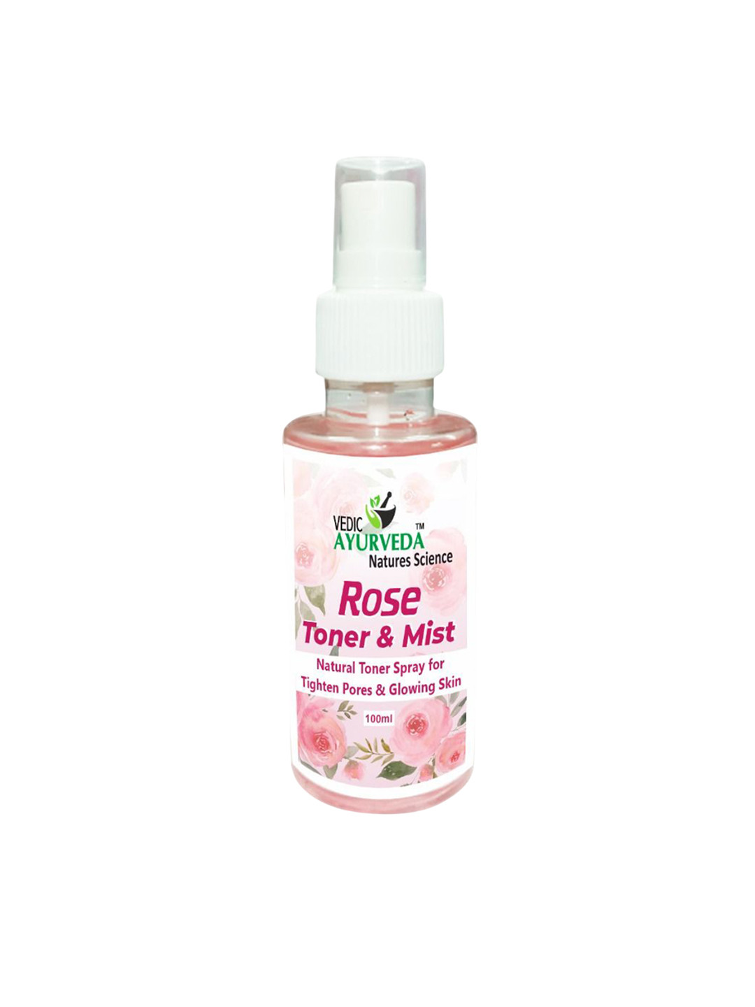VEDICAYURVEDA Rose Toner & Mist For Skin Nourishment - 100 ml