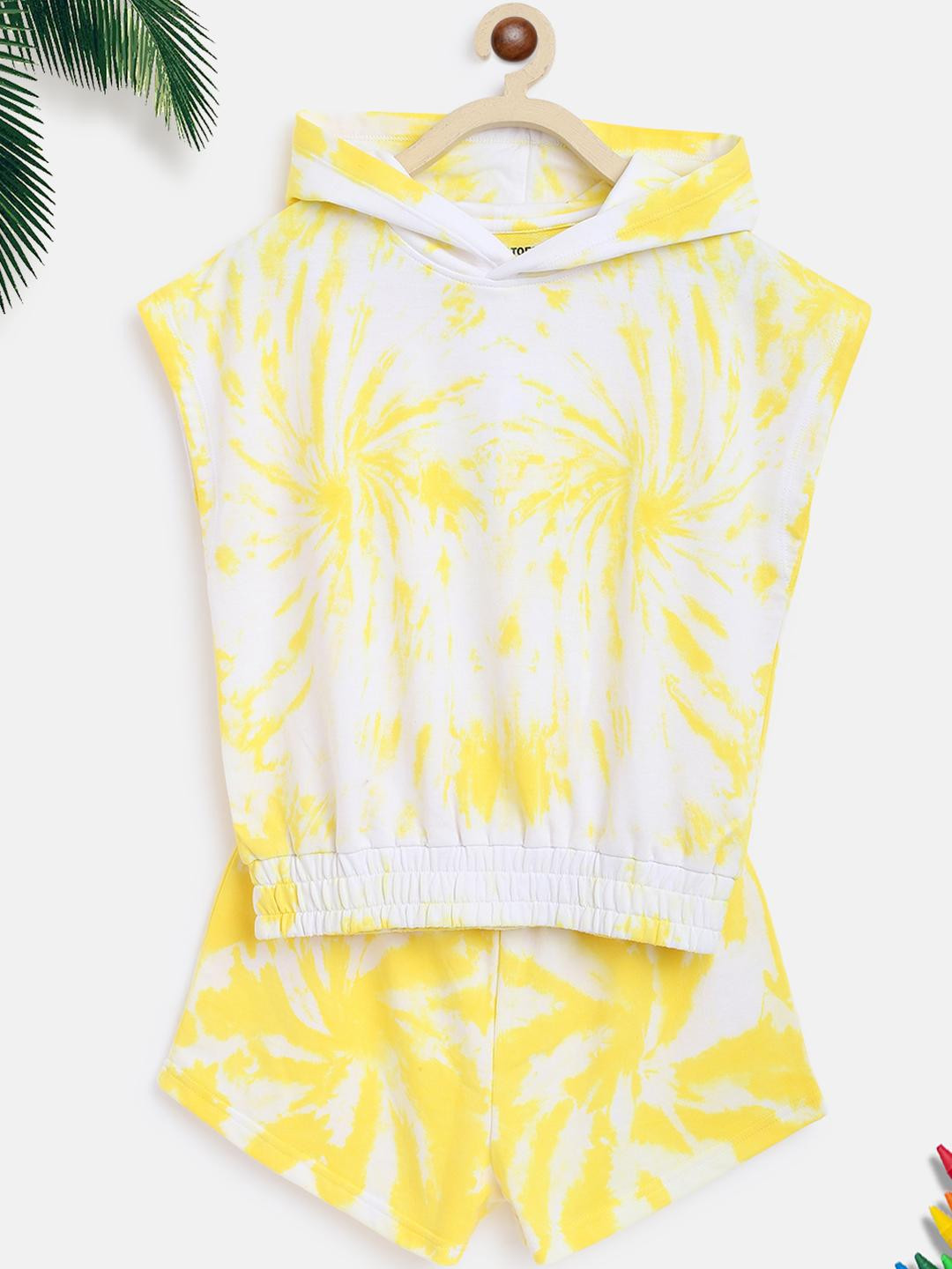 Lil Tomatoes Girls Yellow Cotton Blend Clothing Set
