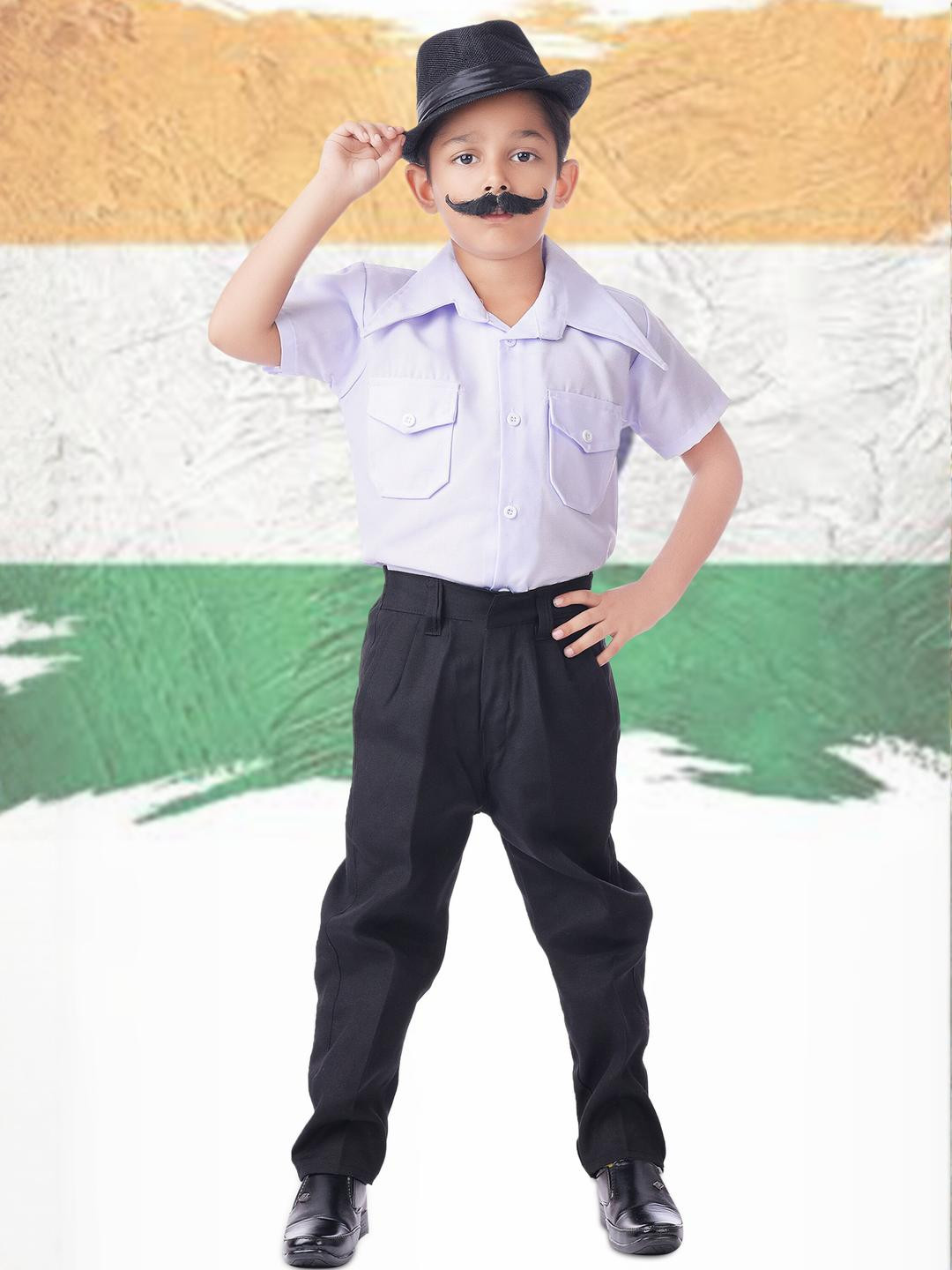 Smuktar garments Boys Bhagat Singh Costume Shirt with Trousers Clothing Set