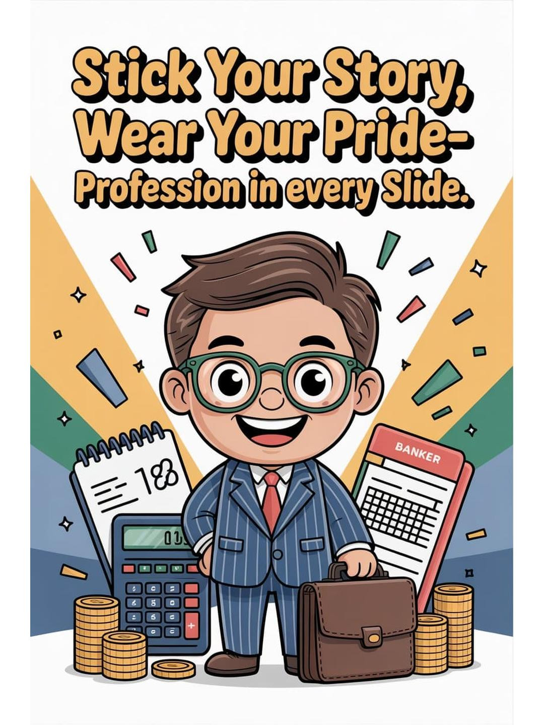 PRINTING DADDY Profession Themed Vinyl Stickers