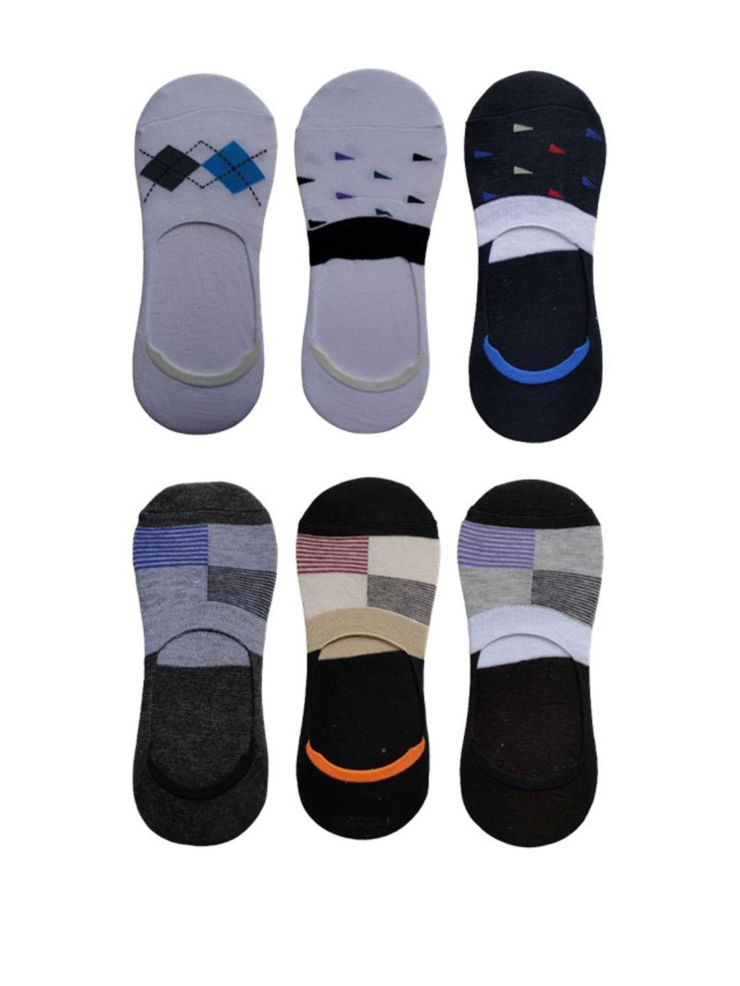 VOICI Unisex No Show Pair Of 6 Loafer Socks