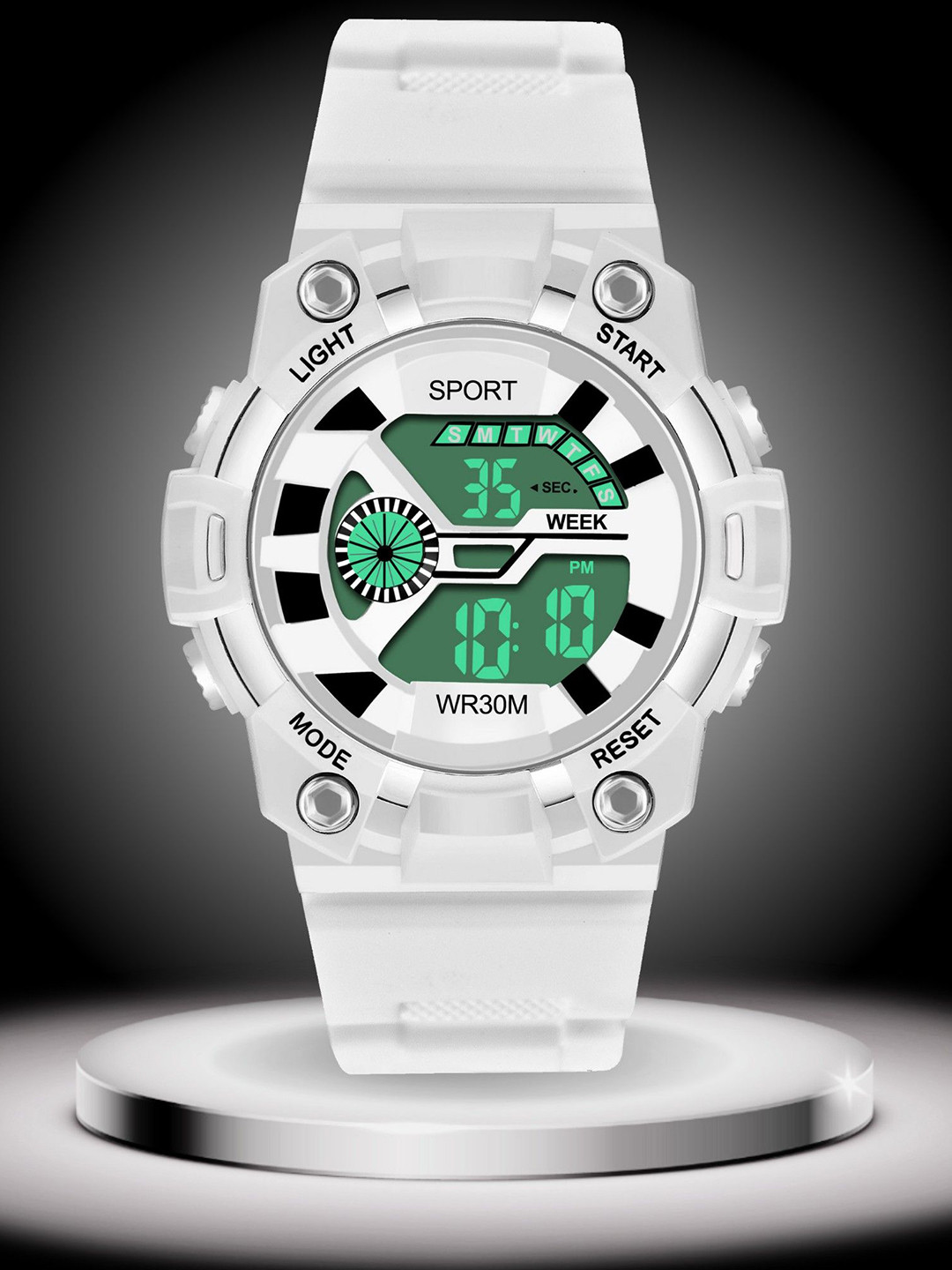 ON TIME OCTUS Kids Printed Dial Digital Watch DIGI-032 WHITE
