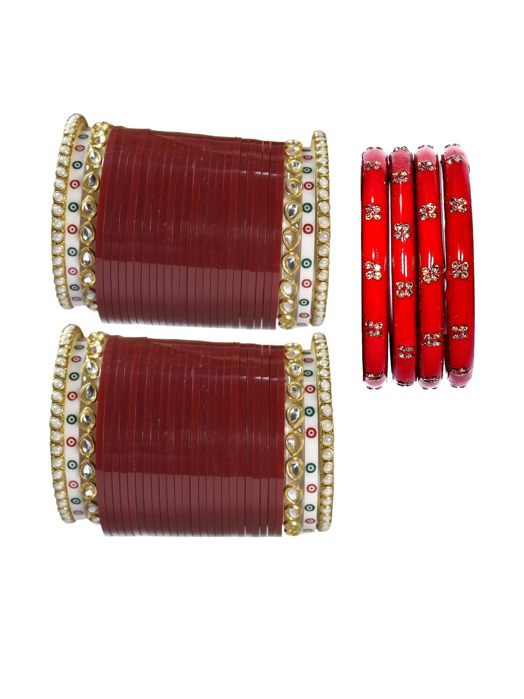 HouseOfCommon  Maroon Plastic Bangles