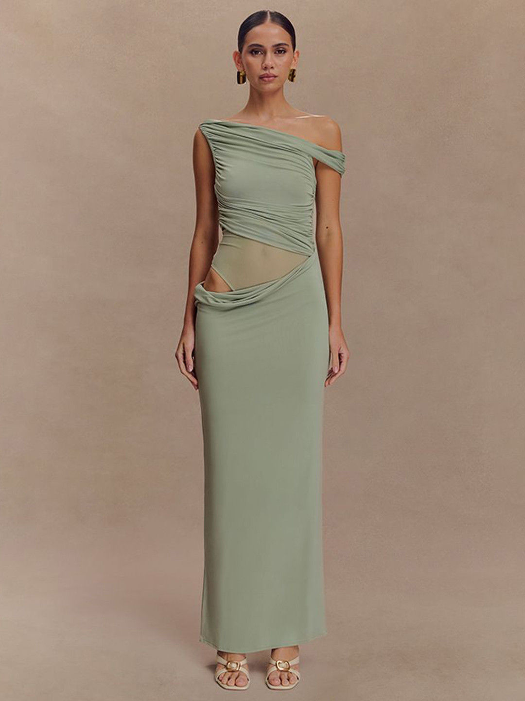 MIAKEE Women One Shoulder Dress