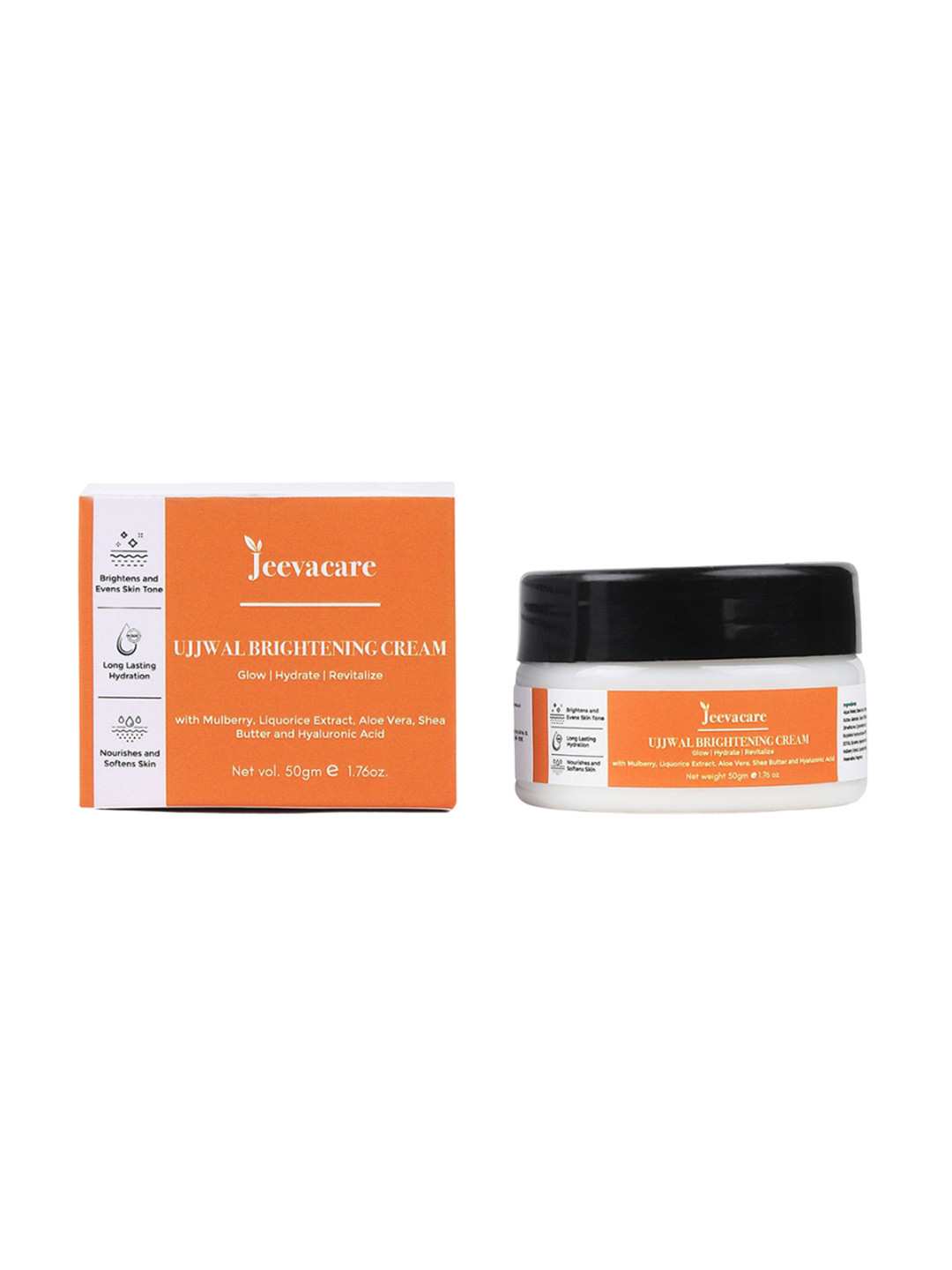 Jeevacare Ujjwal Brightening Cream With Mulberry & Vitamin E- 50 g