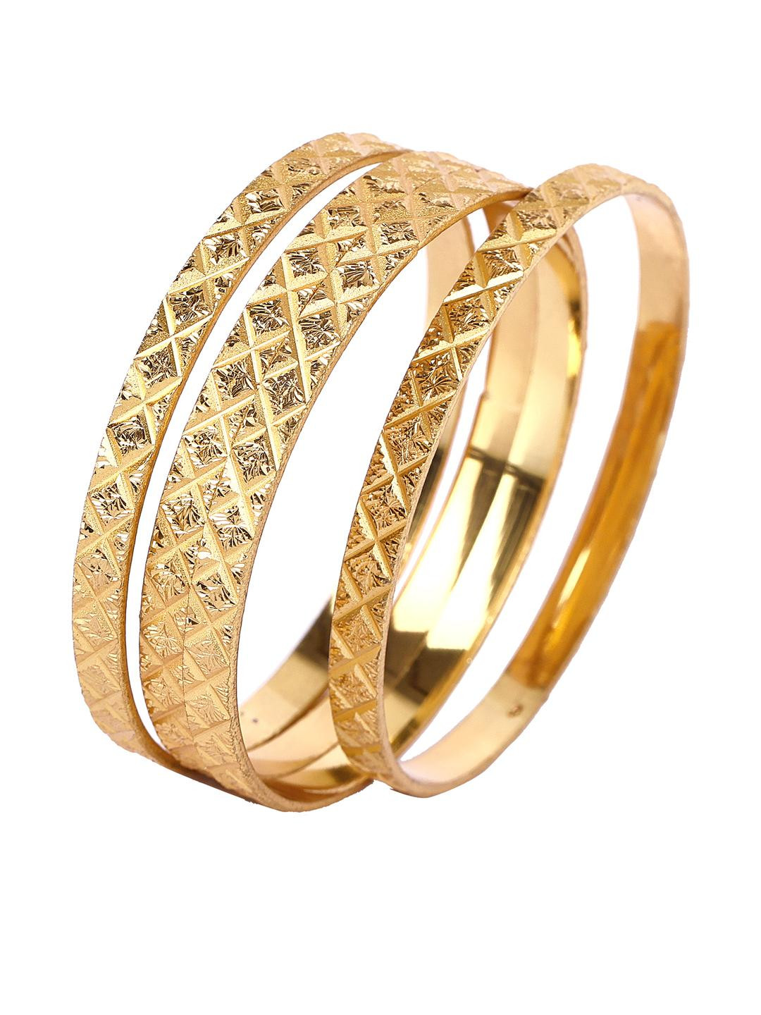 Oneys Collection Set Of 4 Gold Plated Bangle