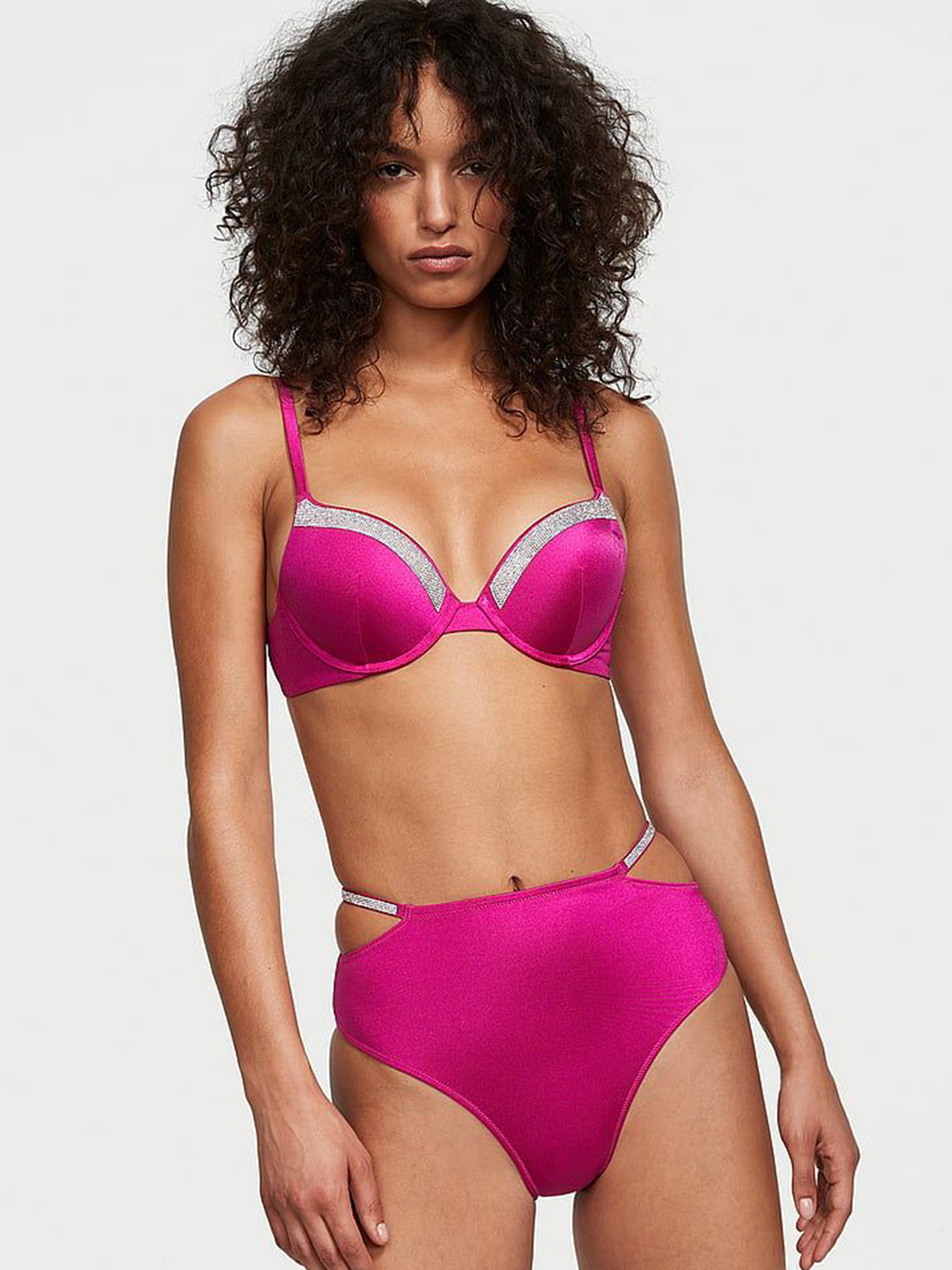 Victoria's Secret Swim Shine Strap High-Waist Cheeky Bikini Bottom