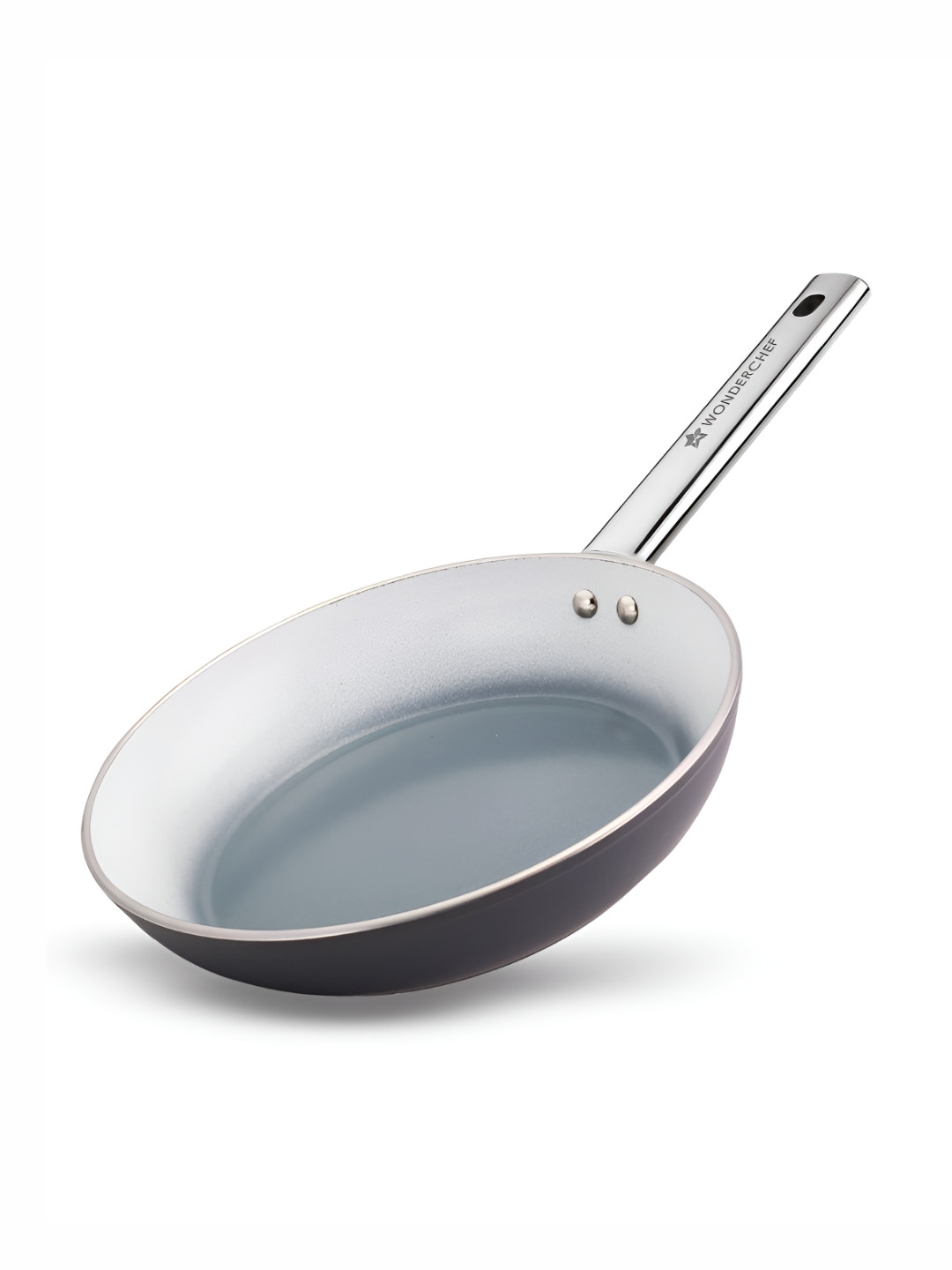 Wonderchef Eco-Glide Grey & Steel Induction Base Fry Pan 1.2L