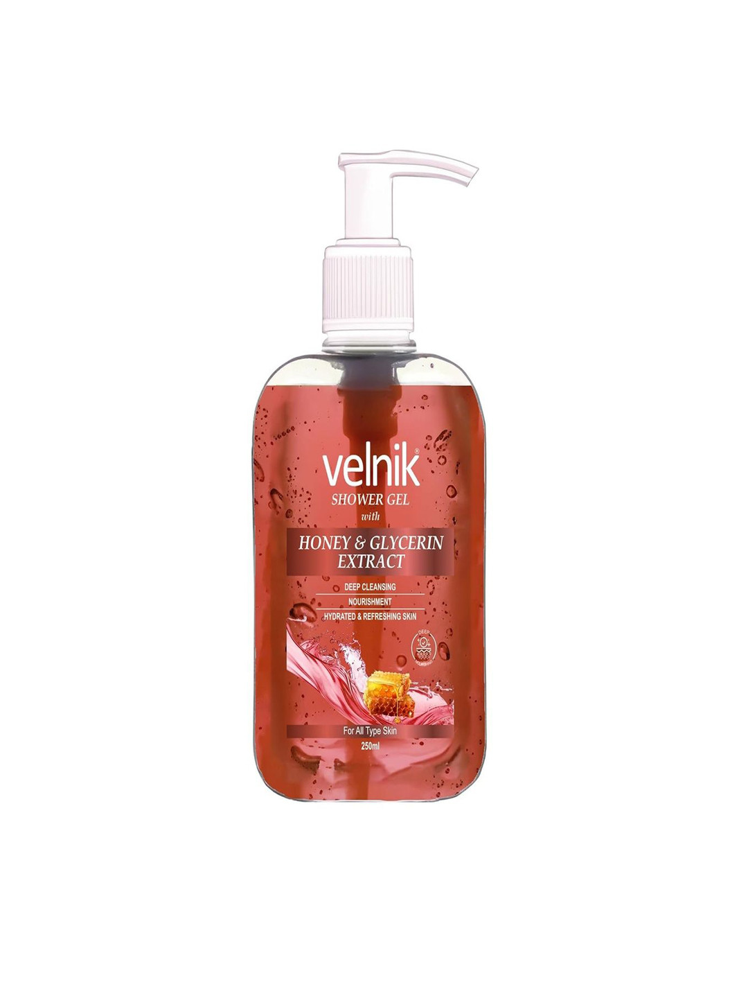 Velnik Shower Gel With Honey & Glycerin Extract- 250 ml