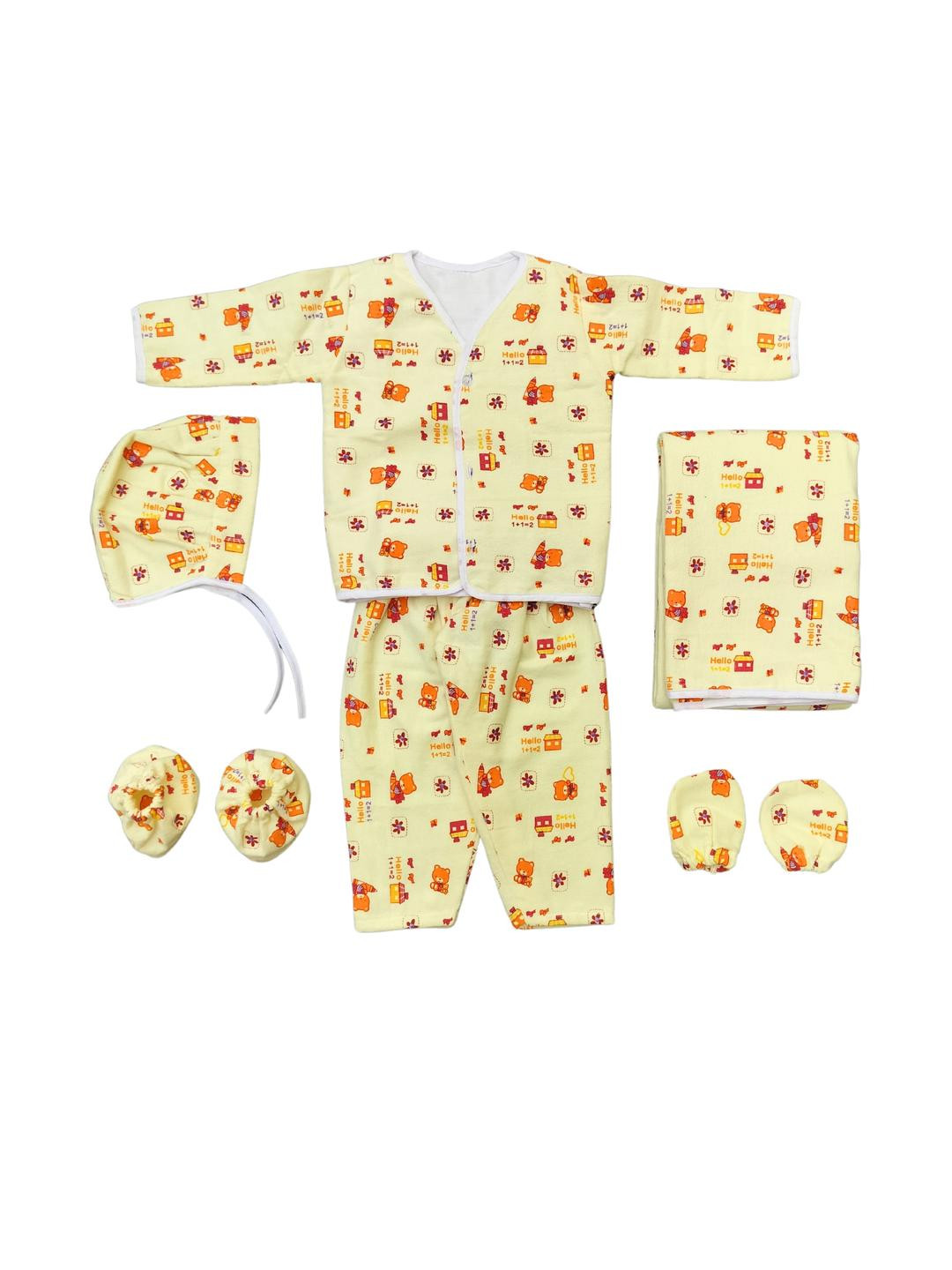junior drive Make Your Baby Comfortable...Infant 6 Pieces Cotton Baby Apparel Gift Set