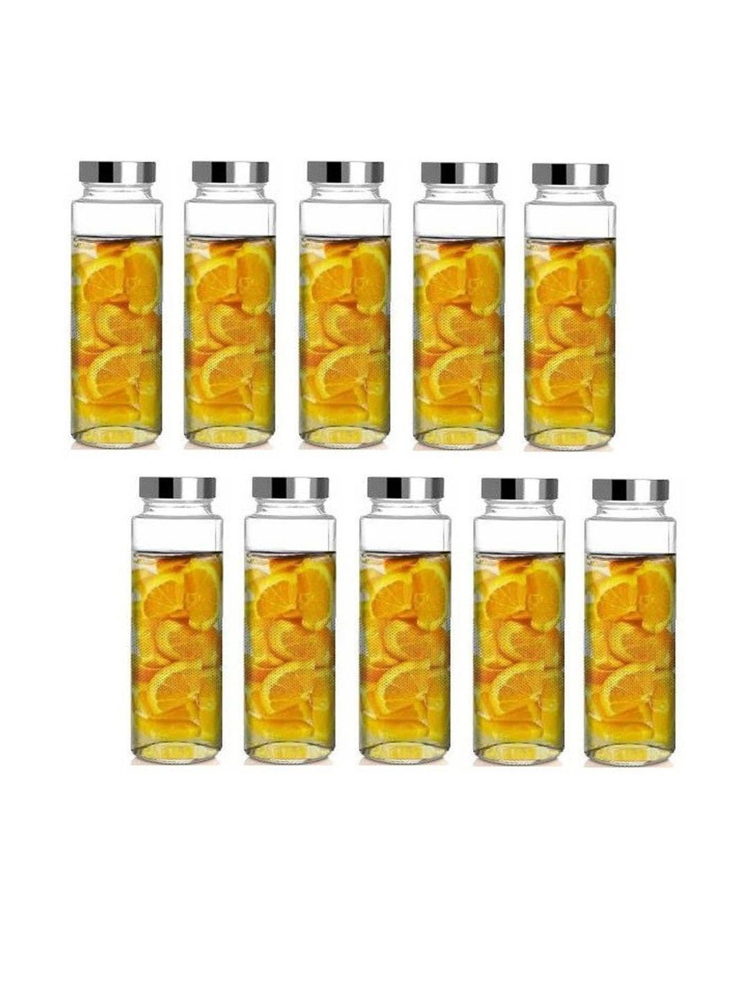 SOMIL Set Of 10 Glass Water Bottle