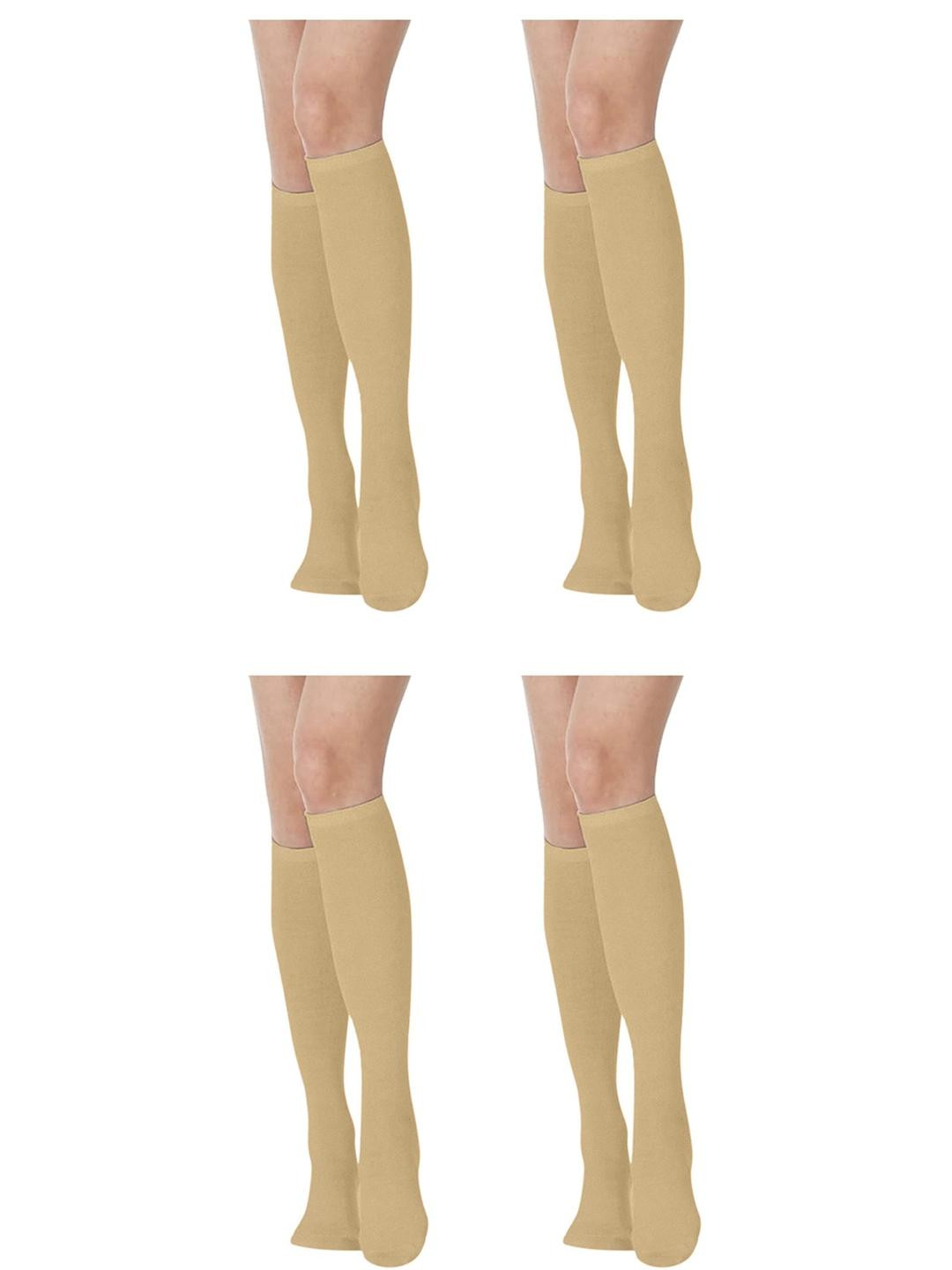 MUKHAKSH Women Khaki Socks