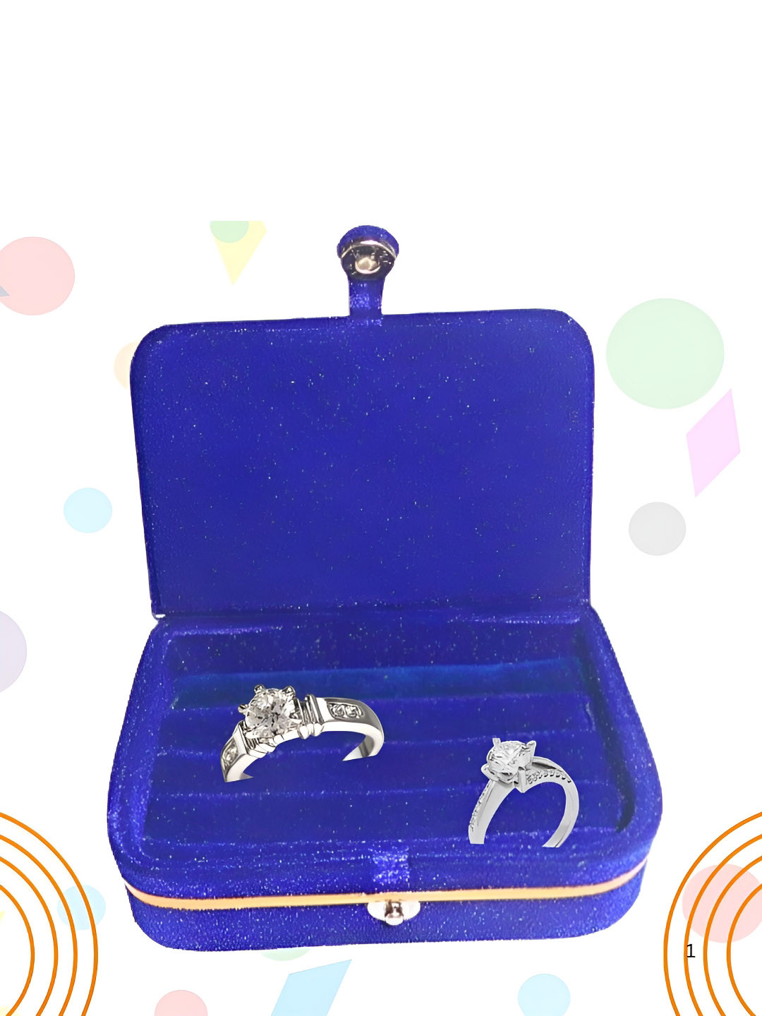 Ajabh Ring Box Blue Reusable Fashion Organisers