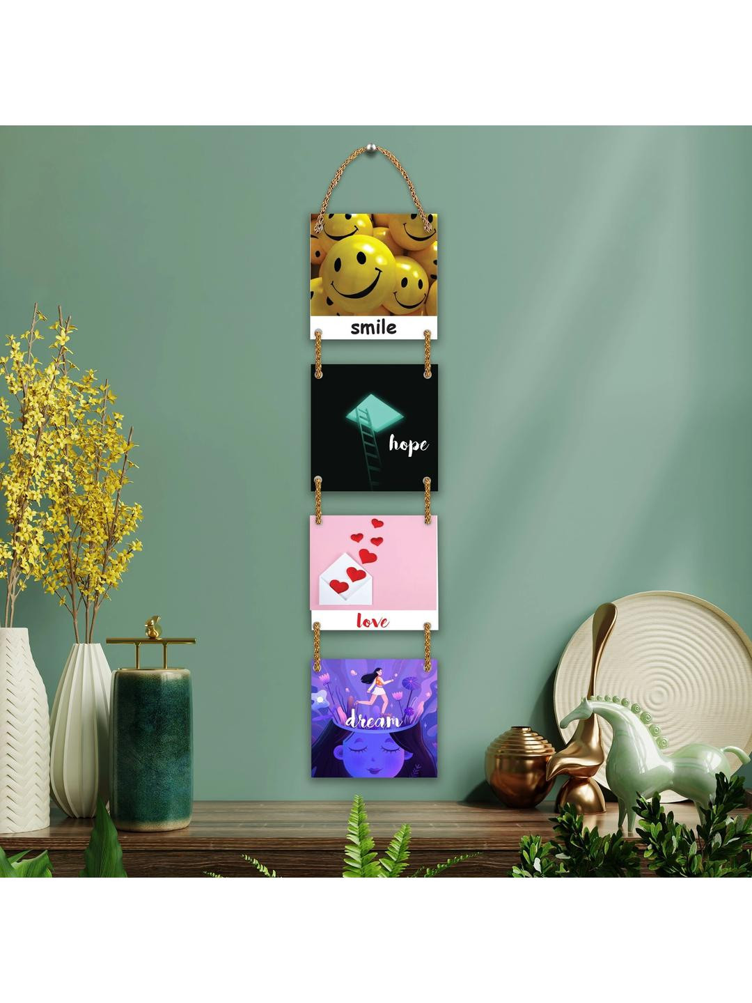 Arpita Crafts 4 piece Positive Wall Decor