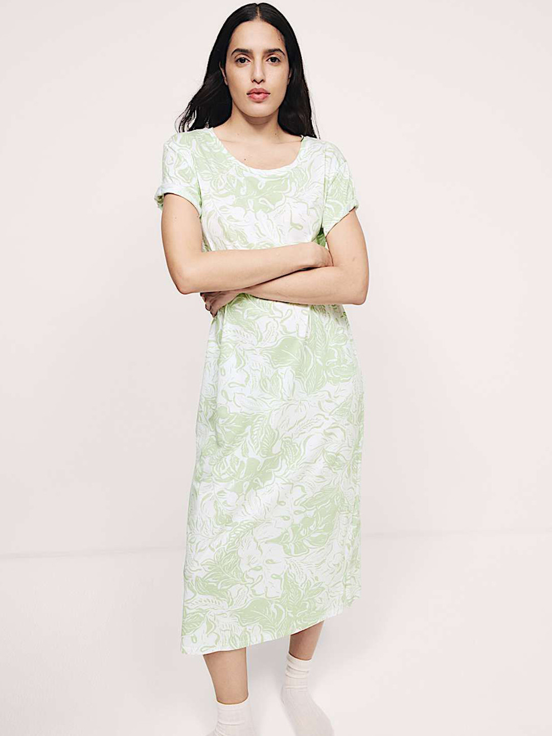 Marks & Spencer Women Printed Nightdress
