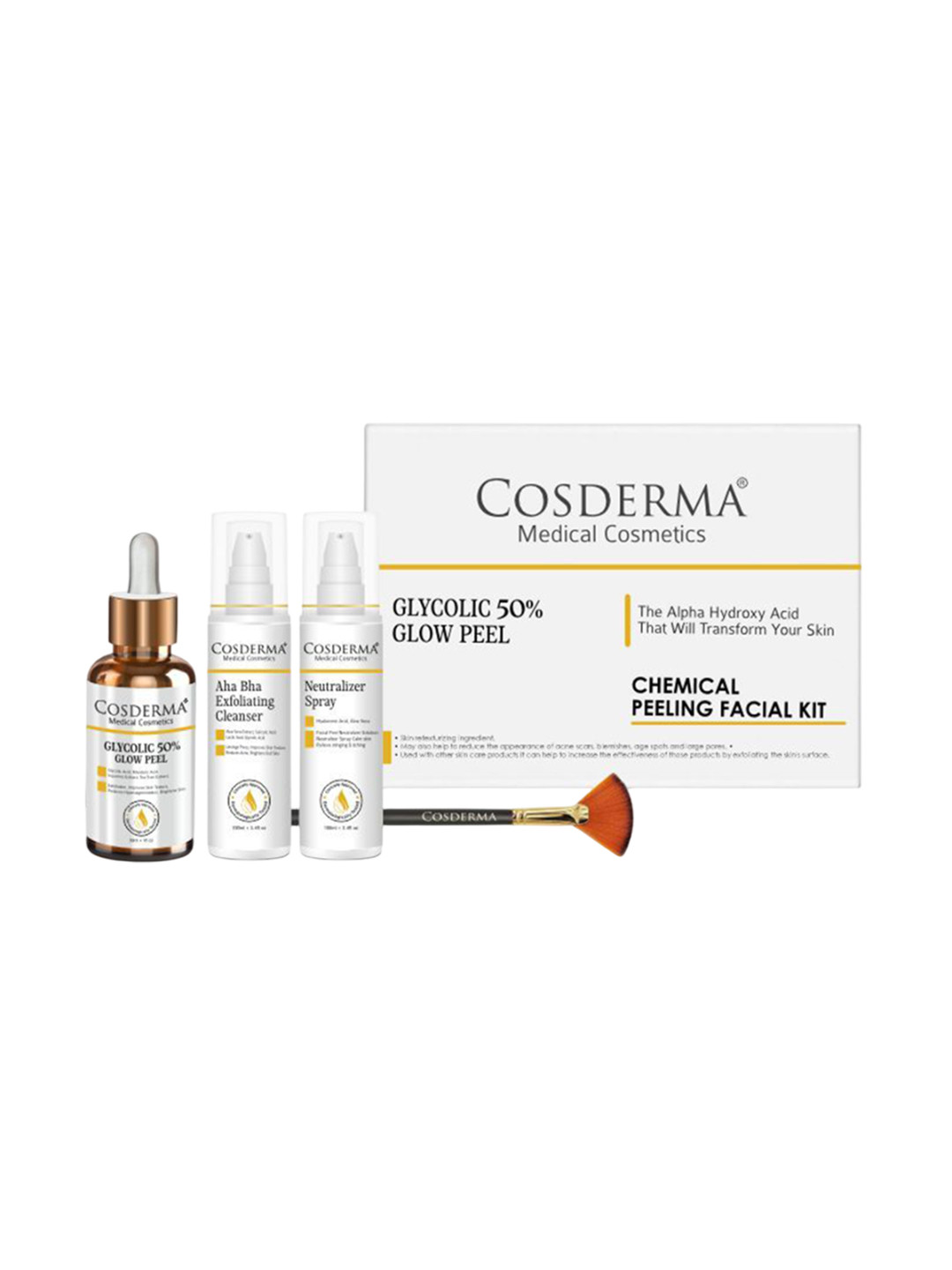 COSDERMA Glycolic 50% Glow Peel Kit - 30 ml