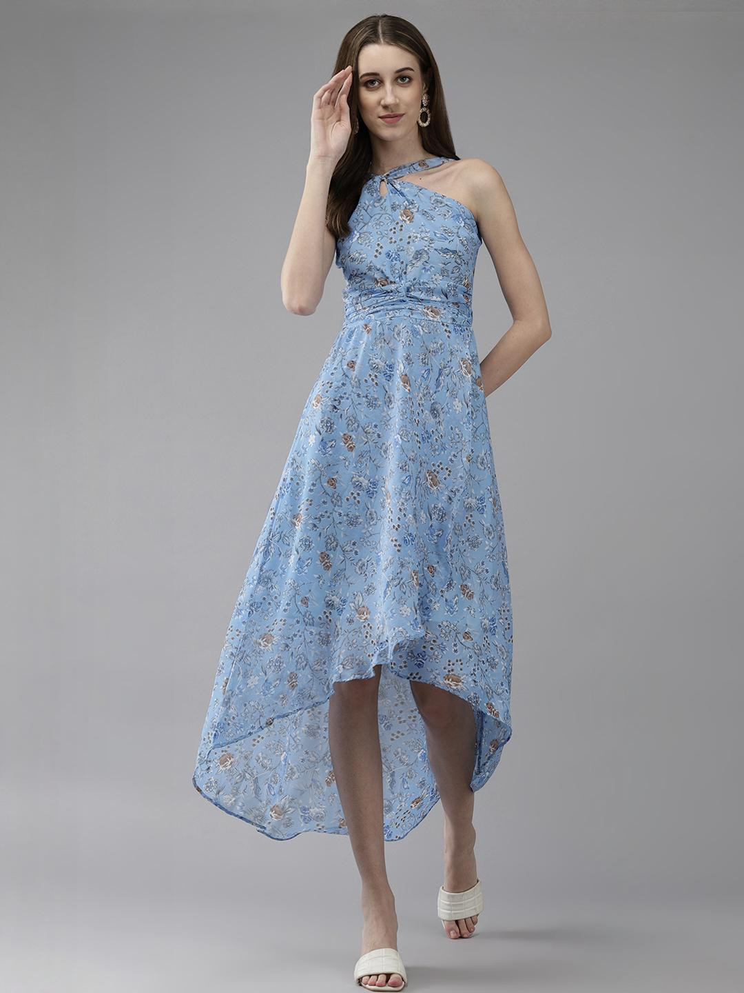 Blue Georgette Dresses