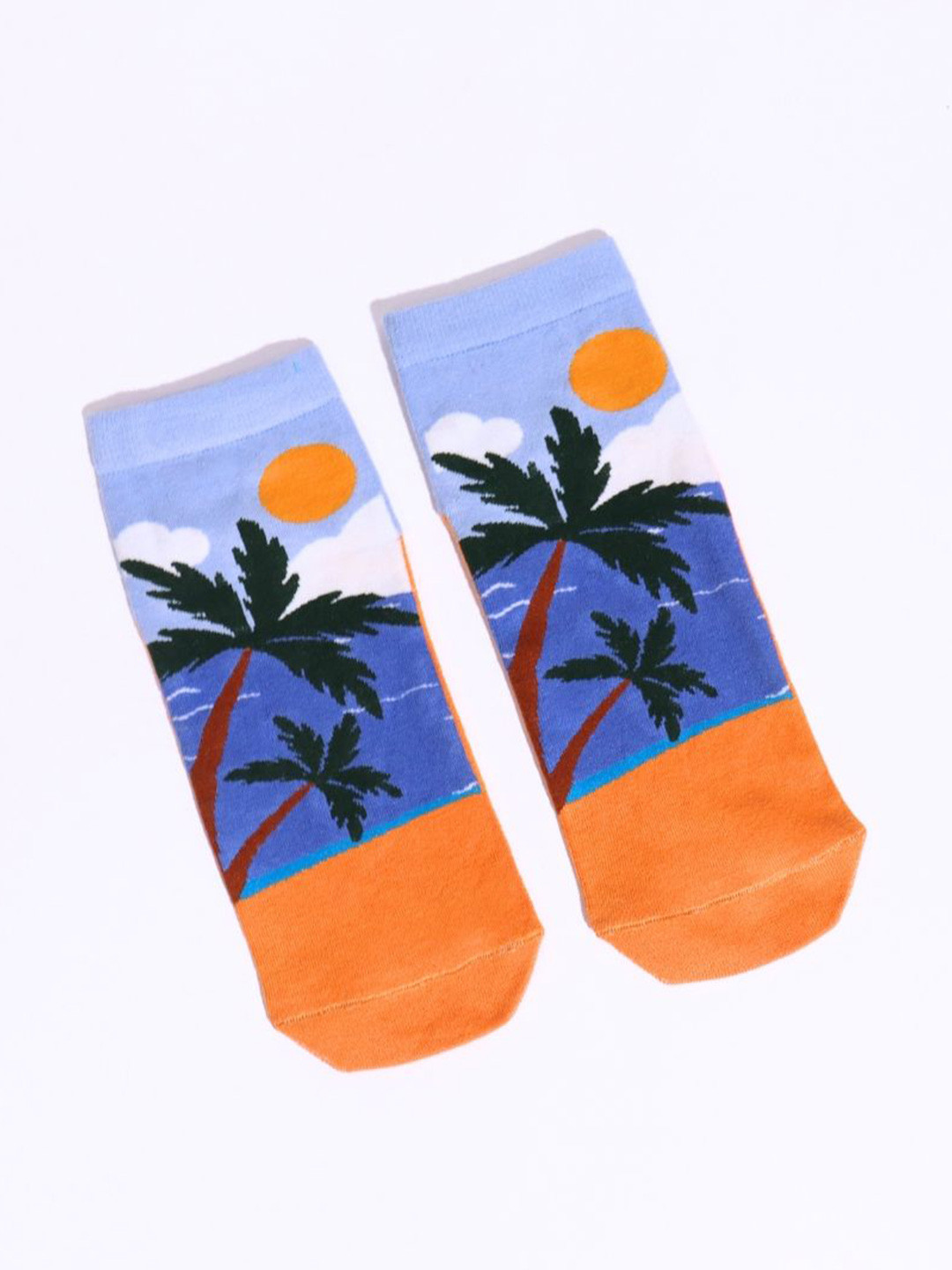 Thela Gaadi Unisex Tropical Printed Ankle-Length Socks
