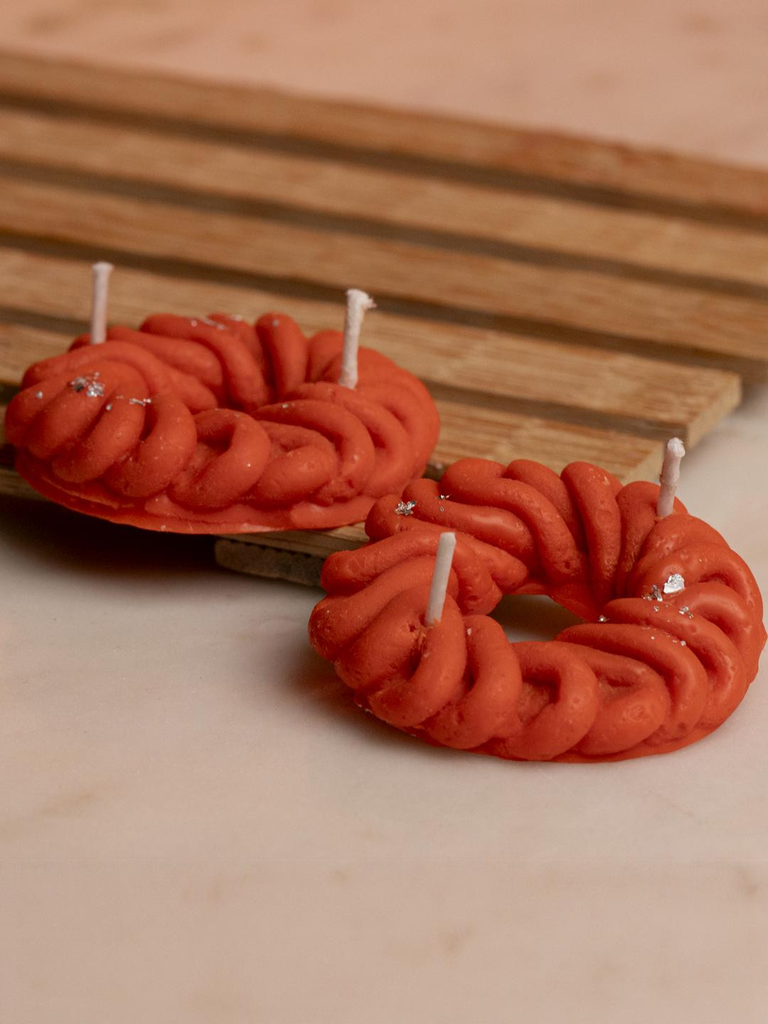 gabrunaari Set of 2 Orange Scented Candle