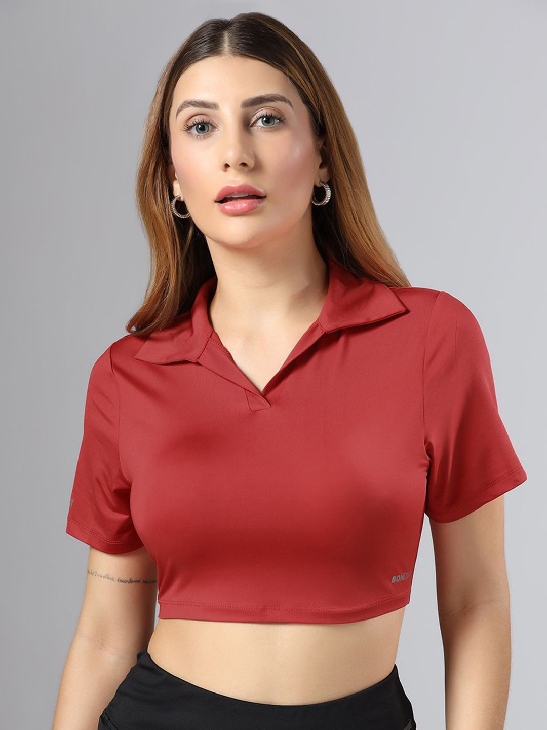 MUSCLE TORQUE Polo Collar Dri-FIT Sports T-shirt